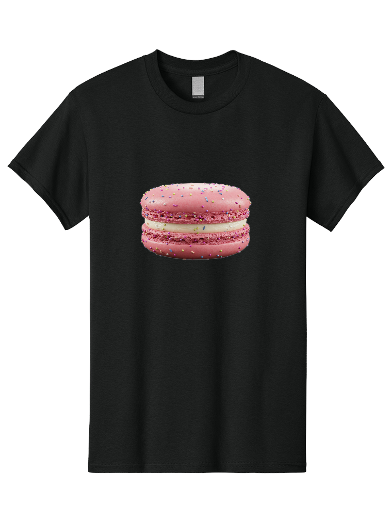 Pink-Macaron-8 Men'S Graphic Tee, 100% Cotton, Comfortable Casual Summer Wear, Machine Washable, Pink Macaron, French Dessert, Sweet Treats, Colorful Sprinkles, Creamy Filling, Pastel Colors, Delicious Pastry, Baked Goods, Dessert Lover Bab180 27