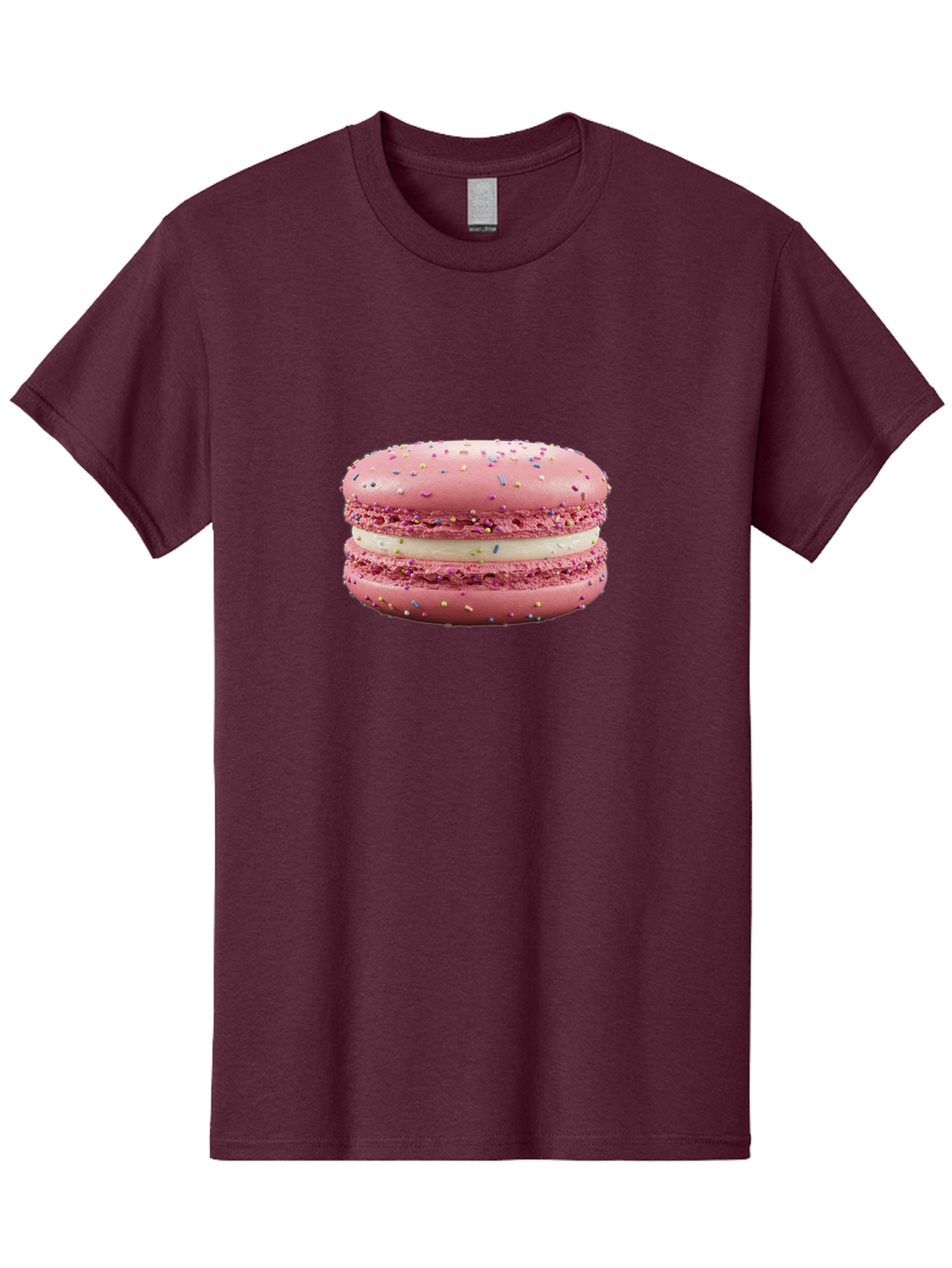 Pink-Macaron-8 Men'S Graphic Tee, 100% Cotton, Comfortable Casual Summer Wear, Machine Washable, Pink Macaron, French Dessert, Sweet Treats, Colorful Sprinkles, Creamy Filling, Pastel Colors, Delicious Pastry, Baked Goods, Dessert Lover Bab180 15