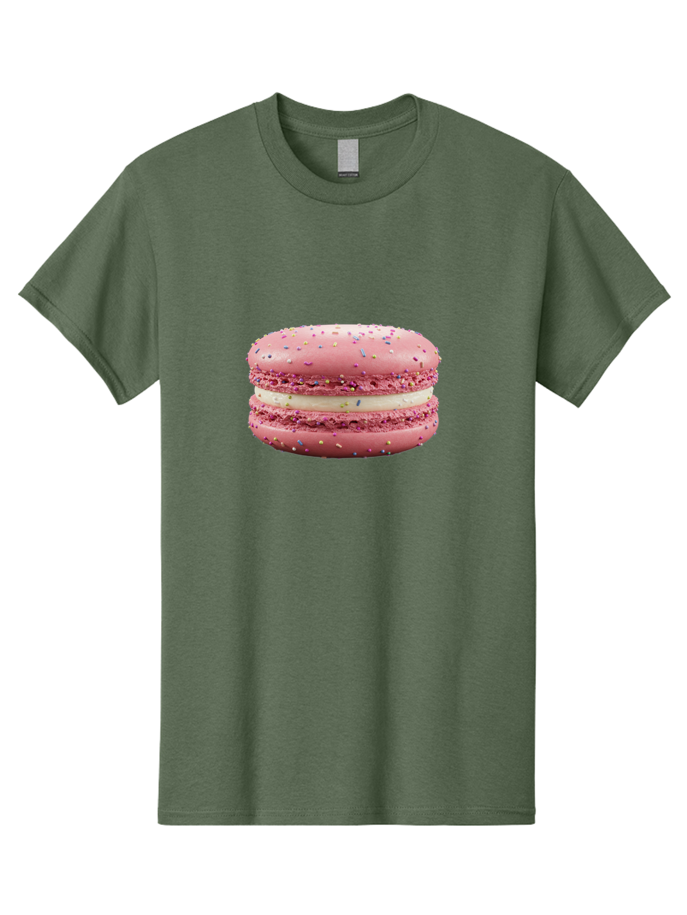Pink-Macaron-8 Men'S Graphic Tee, 100% Cotton, Comfortable Casual Summer Wear, Machine Washable, Pink Macaron, French Dessert, Sweet Treats, Colorful Sprinkles, Creamy Filling, Pastel Colors, Delicious Pastry, Baked Goods, Dessert Lover Bab180 17