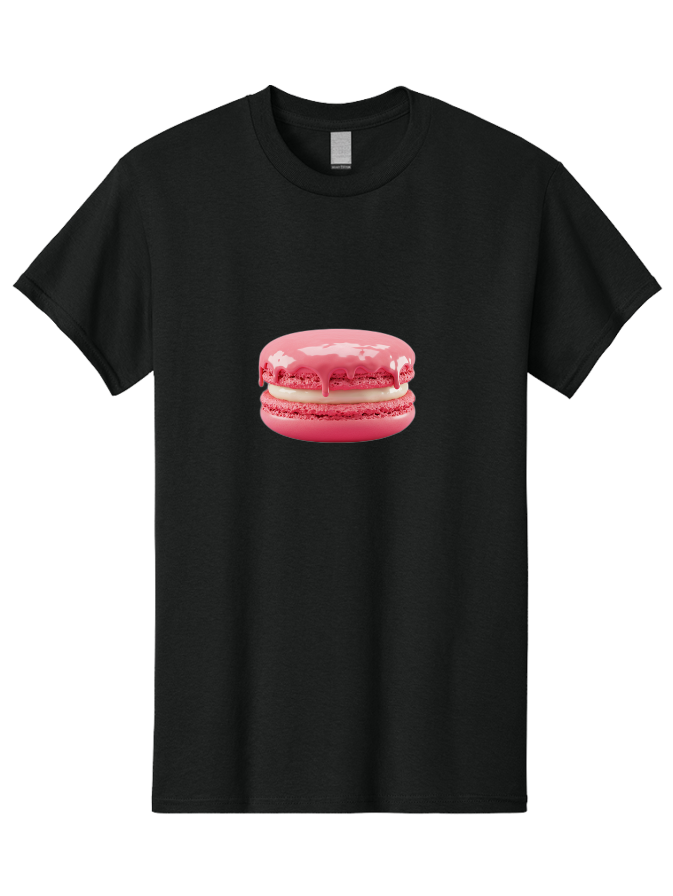 Pink-Macaroon Men'S Graphic Tee, 100% Cotton, Comfortable Casual Summer Wear, Machine Washable, Pink Macaron, French Dessert, Creamy Filling, Sweet Treat, Pink Icing, Delicate Pastry, Dessert Lover, Bakery Item, Sweet Tooth Bab189 27