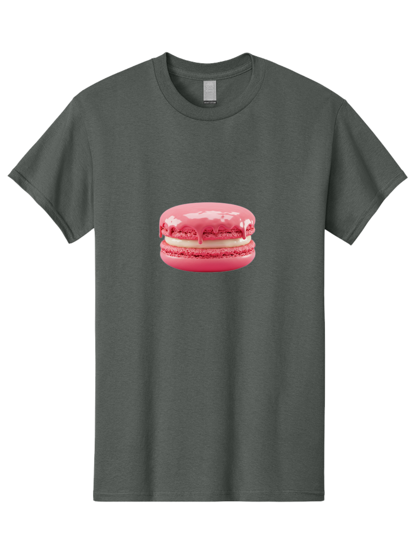Pink-Macaroon Men'S Graphic Tee, 100% Cotton, Comfortable Casual Summer Wear, Machine Washable, Pink Macaron, French Dessert, Creamy Filling, Sweet Treat, Pink Icing, Delicate Pastry, Dessert Lover, Bakery Item, Sweet Tooth Bab189 19