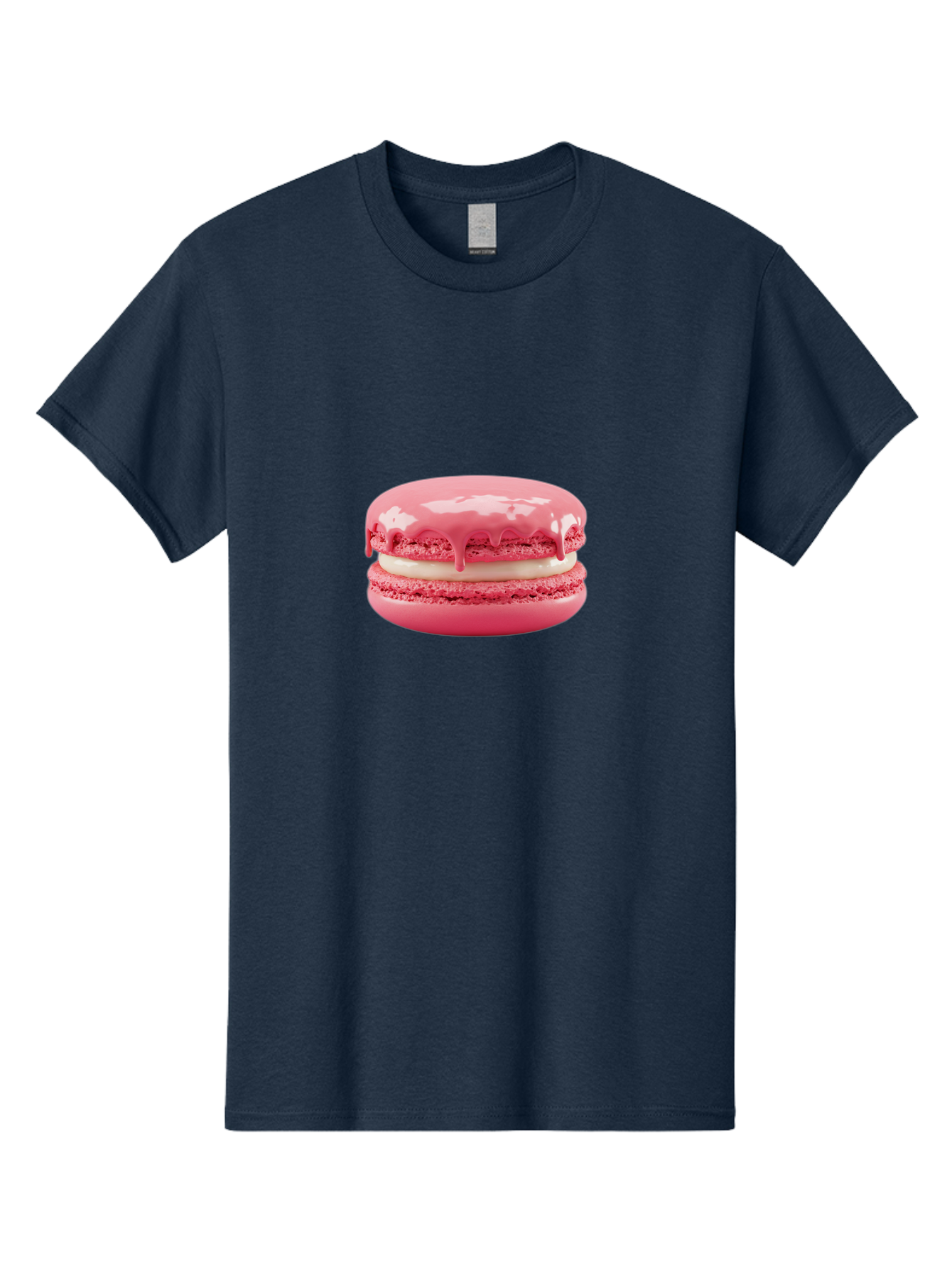 Pink-Macaroon Men'S Graphic Tee, 100% Cotton, Comfortable Casual Summer Wear, Machine Washable, Pink Macaron, French Dessert, Creamy Filling, Sweet Treat, Pink Icing, Delicate Pastry, Dessert Lover, Bakery Item, Sweet Tooth Bab189 21