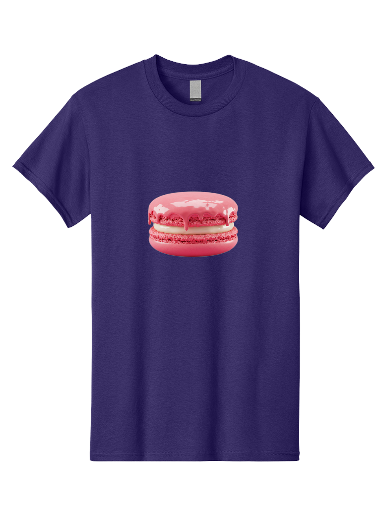 Pink-Macaroon Men'S Graphic Tee, 100% Cotton, Comfortable Casual Summer Wear, Machine Washable, Pink Macaron, French Dessert, Creamy Filling, Sweet Treat, Pink Icing, Delicate Pastry, Dessert Lover, Bakery Item, Sweet Tooth Bab189 23