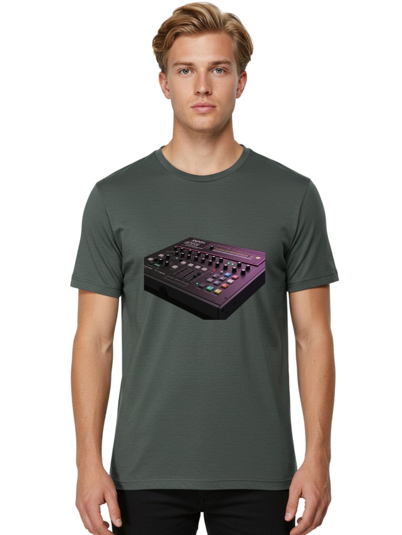 Pioneer-Dj-Ddj-400 Men'S Graphic Tee, 100% Cotton, Comfortable Casual Summer Wear, Machine Washable, Synthesizer, Audio Equipment, Music Production, Sound Design, Electronic Music, Knob Controls, Button Controls, Music Software, Bab195 29