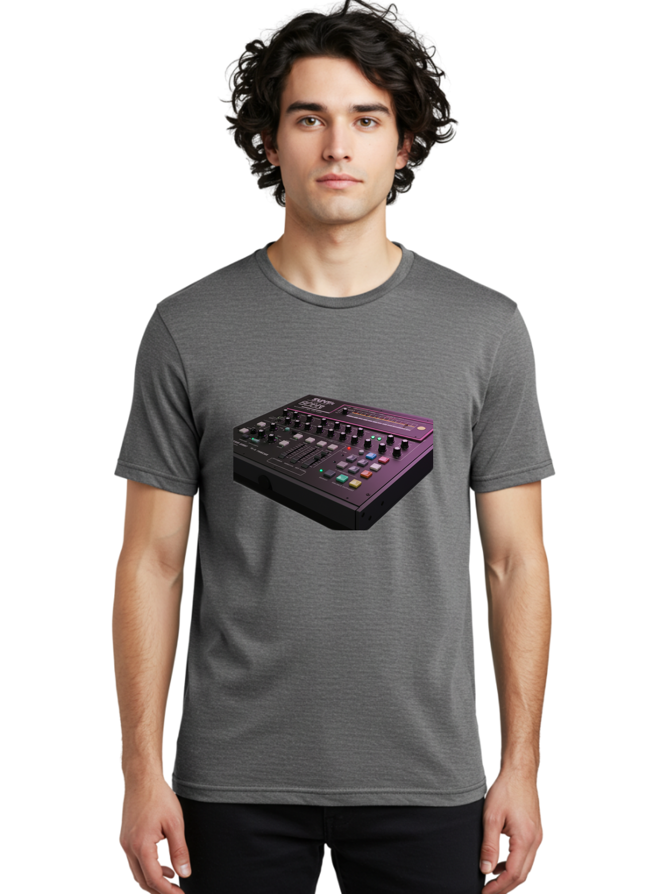 Pioneer-Dj-Ddj-400 Men'S Graphic Tee, 100% Cotton, Comfortable Casual Summer Wear, Machine Washable, Synthesizer, Audio Equipment, Music Production, Sound Design, Electronic Music, Knob Controls, Button Controls, Music Software, Bab195 12