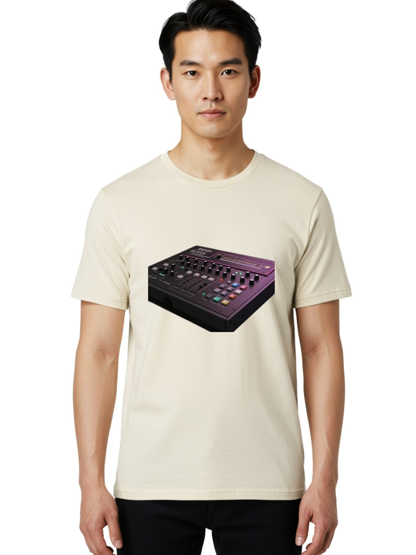 Pioneer-Dj-Ddj-400 Men'S Graphic Tee, 100% Cotton, Comfortable Casual Summer Wear, Machine Washable, Synthesizer, Audio Equipment, Music Production, Sound Design, Electronic Music, Knob Controls, Button Controls, Music Software, Bab195 23