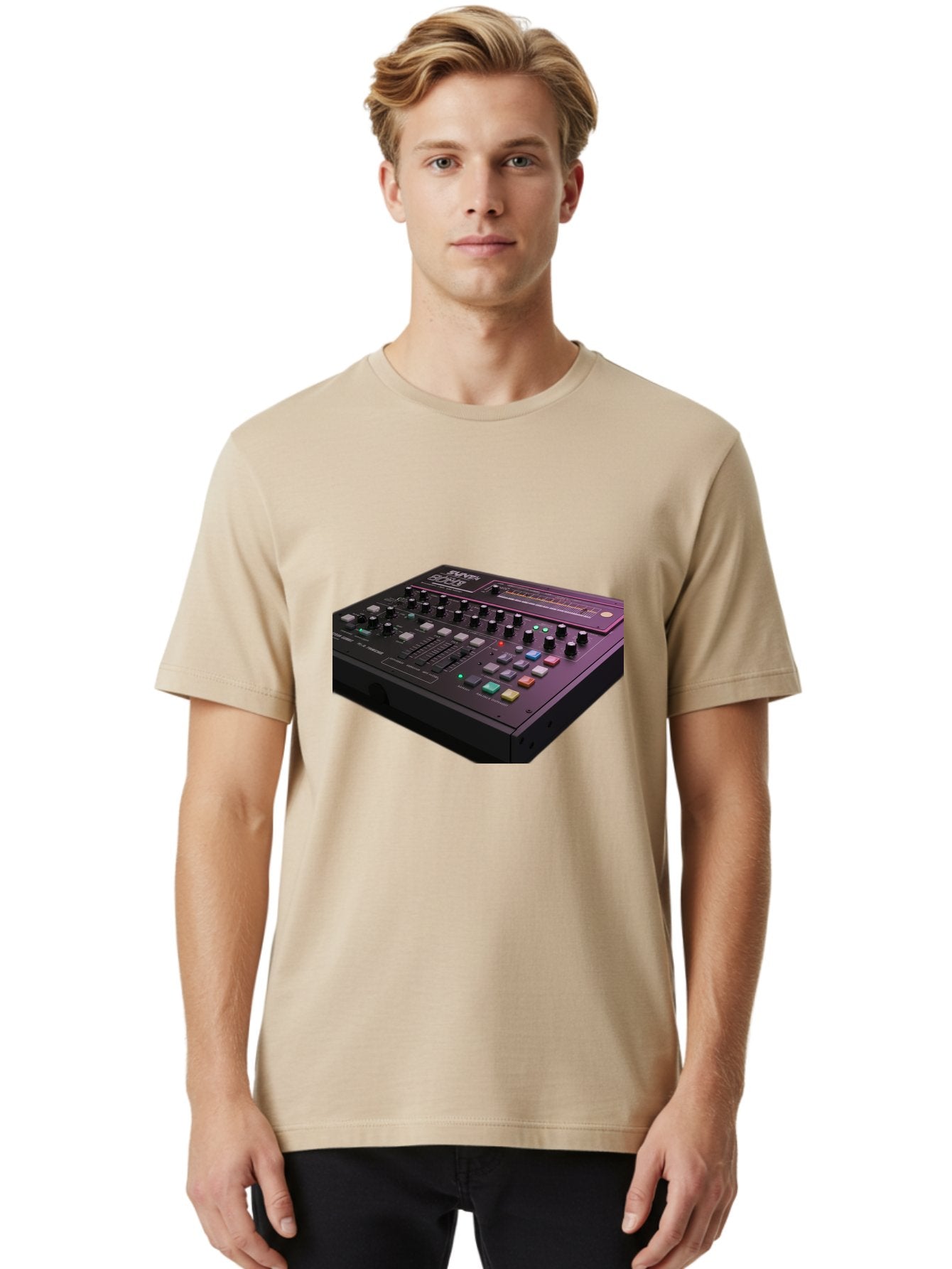 Pioneer-Dj-Ddj-400 Men'S Graphic Tee, 100% Cotton, Comfortable Casual Summer Wear, Machine Washable, Synthesizer, Audio Equipment, Music Production, Sound Design, Electronic Music, Knob Controls, Button Controls, Music Software, Bab195 19