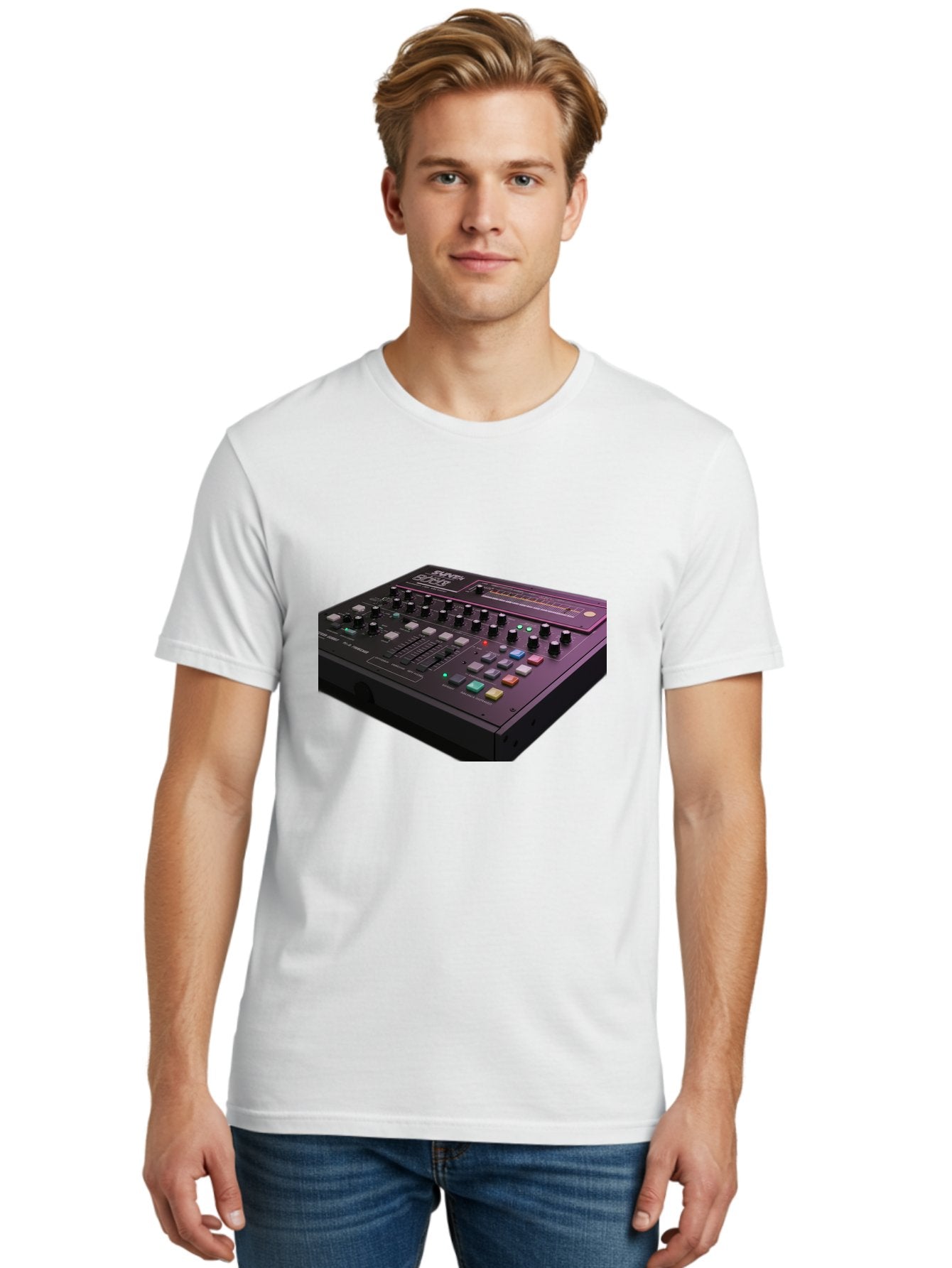 Pioneer-Dj-Ddj-400 Men'S Graphic Tee, 100% Cotton, Comfortable Casual Summer Wear, Machine Washable, Synthesizer, Audio Equipment, Music Production, Sound Design, Electronic Music, Knob Controls, Button Controls, Music Software, Bab195 17