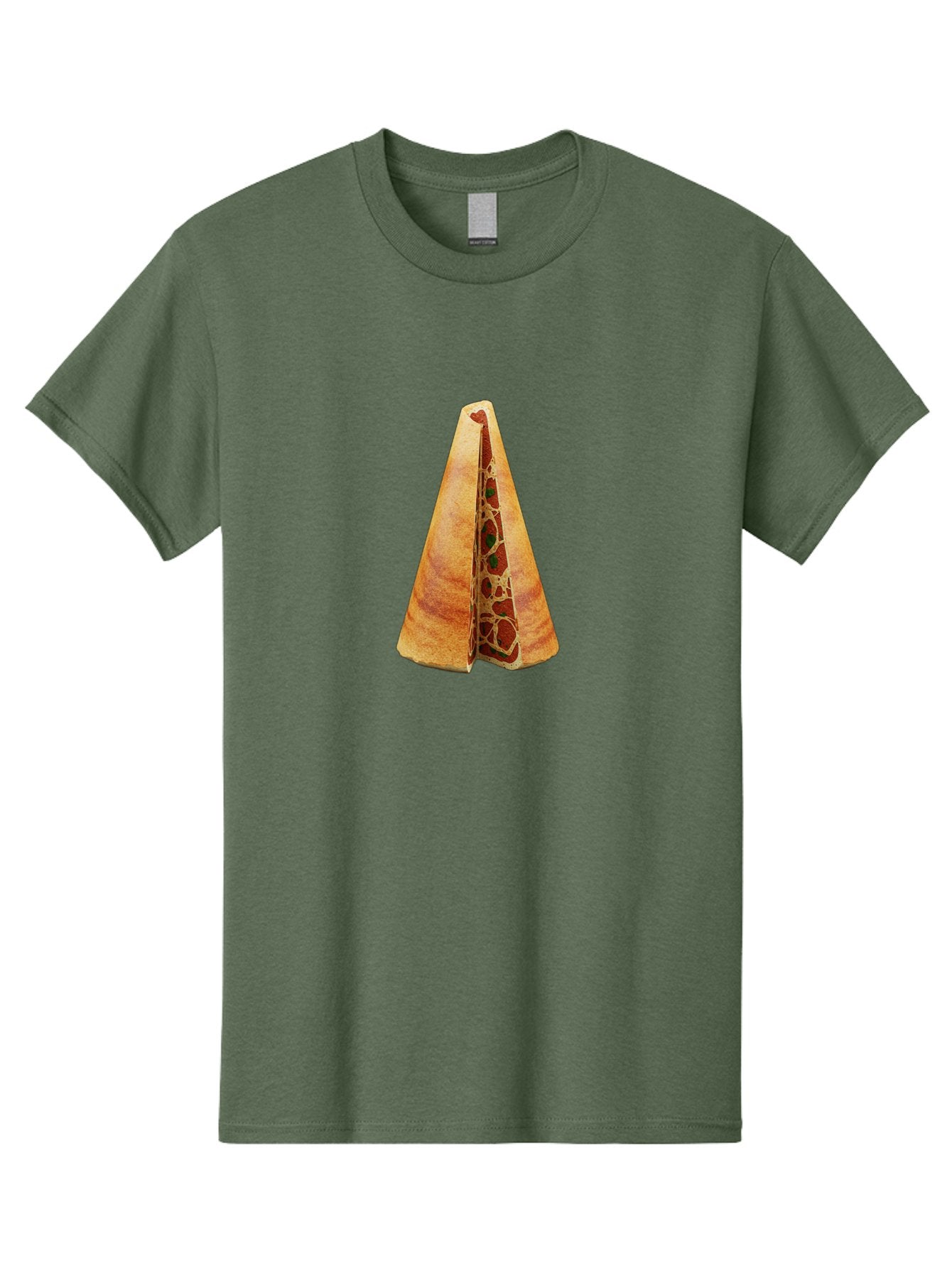 Pizza-Dosa Men'S Graphic Tee, 100% Cotton, Comfortable Casual Summer Wear, Machine Washable, Pizza Cone, Folded Pizza, Savory Snack, Melted Cheese, Tomato Sauce, Crispy Crust, Food Art, Culinary Creativity Bab204 11