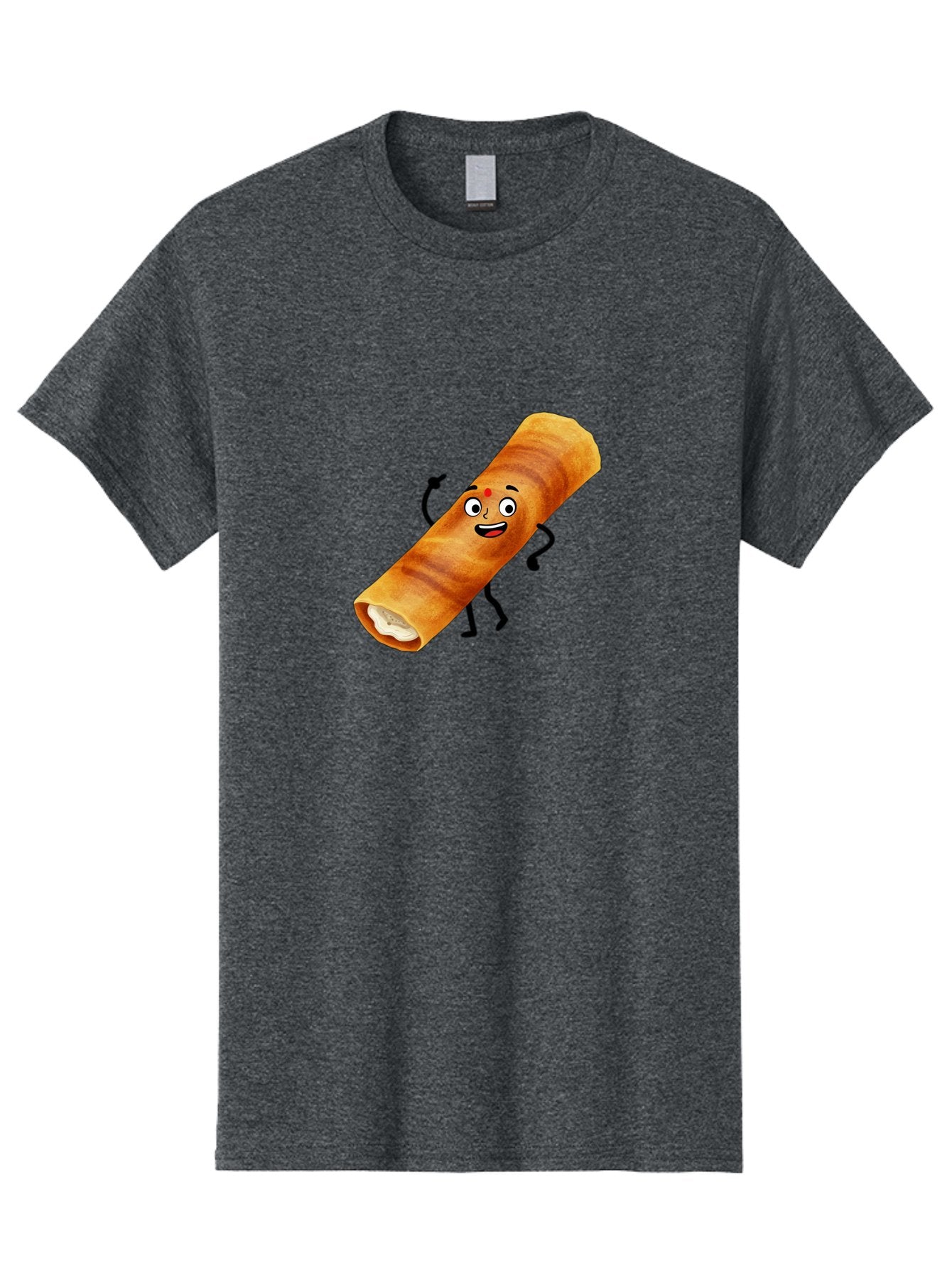 Plain-Dosa Men'S Graphic Tee, 100% Cotton, Comfortable Casual Summer Wear, Machine Washable, Cartoon Paan Masala, Indian Street Food, Delicious Treats, Crunchy Texture, Happy Face, Bindi, Mouth-Watering, Tasty Snack, Paan Delight Bab206 12