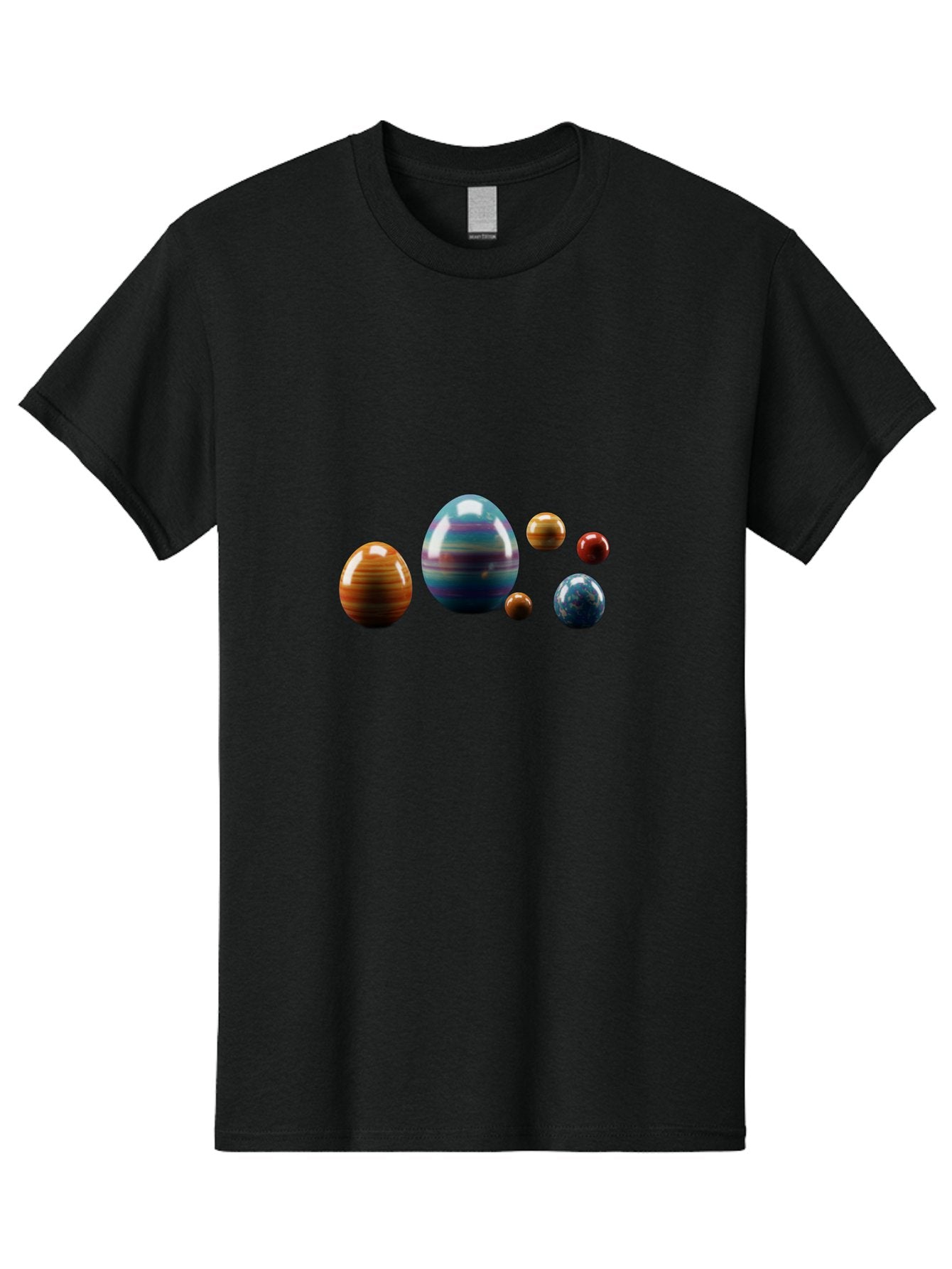 Planets Men'S Graphic Tee, 100% Cotton, Comfortable Casual Summer Wear, Machine Washable, Planets In Space, Colorful Spheres, Shiny Orbs, Celestial Bodies, Astronomy, Solar System, Vibrant Colors, Galactic Scenery, Space Exploration Bab207 8