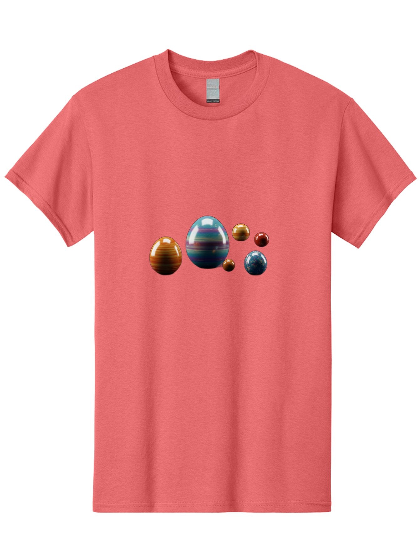 Planets Men'S Graphic Tee, 100% Cotton, Comfortable Casual Summer Wear, Machine Washable, Planets In Space, Colorful Spheres, Shiny Orbs, Celestial Bodies, Astronomy, Solar System, Vibrant Colors, Galactic Scenery, Space Exploration Bab207 13