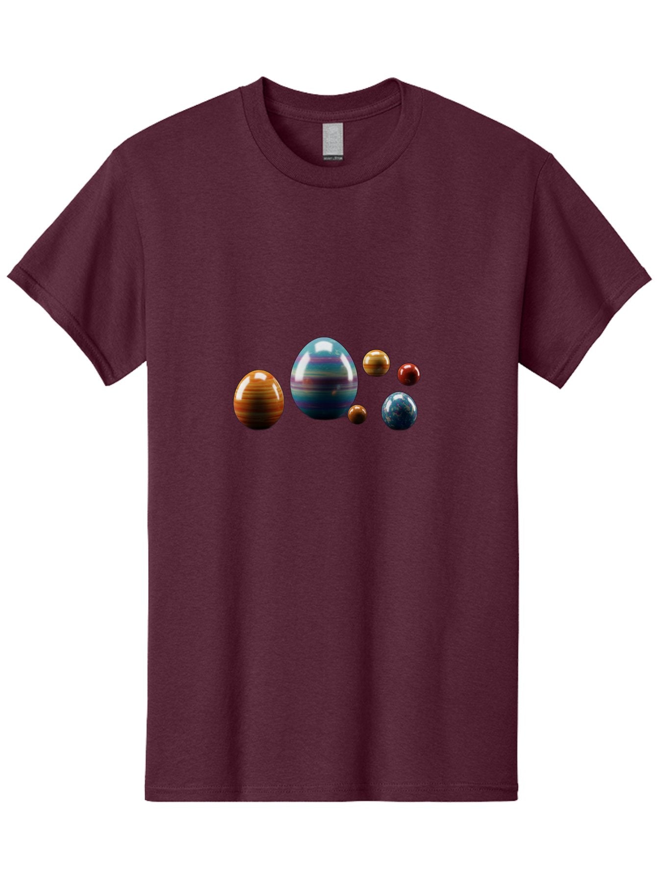 Planets Men'S Graphic Tee, 100% Cotton, Comfortable Casual Summer Wear, Machine Washable, Planets In Space, Colorful Spheres, Shiny Orbs, Celestial Bodies, Astronomy, Solar System, Vibrant Colors, Galactic Scenery, Space Exploration Bab207 10