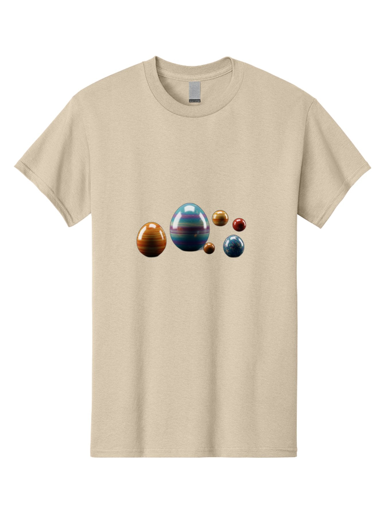 Planets Men'S Graphic Tee, 100% Cotton, Comfortable Casual Summer Wear, Machine Washable, Planets In Space, Colorful Spheres, Shiny Orbs, Celestial Bodies, Astronomy, Solar System, Vibrant Colors, Galactic Scenery, Space Exploration Bab207 9