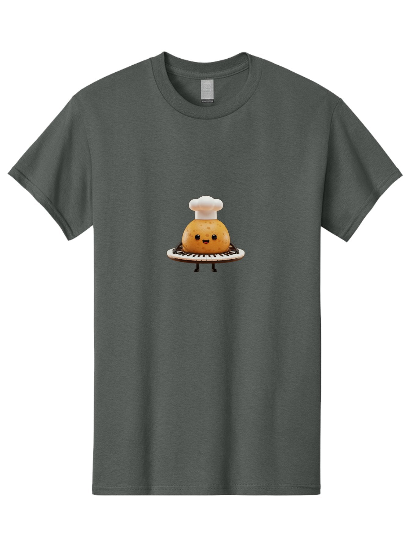Potato-Chef Men'S Graphic Tee, 100% Cotton, Comfortable Casual Summer Wear, Machine Washable, Potato Character, Chef Hat, Kitchen Appliance, Playful Illustration, Cartoon Food, Cooking Theme, Whimsical Design, Funny Kitchen, Digital Art Bab215 12