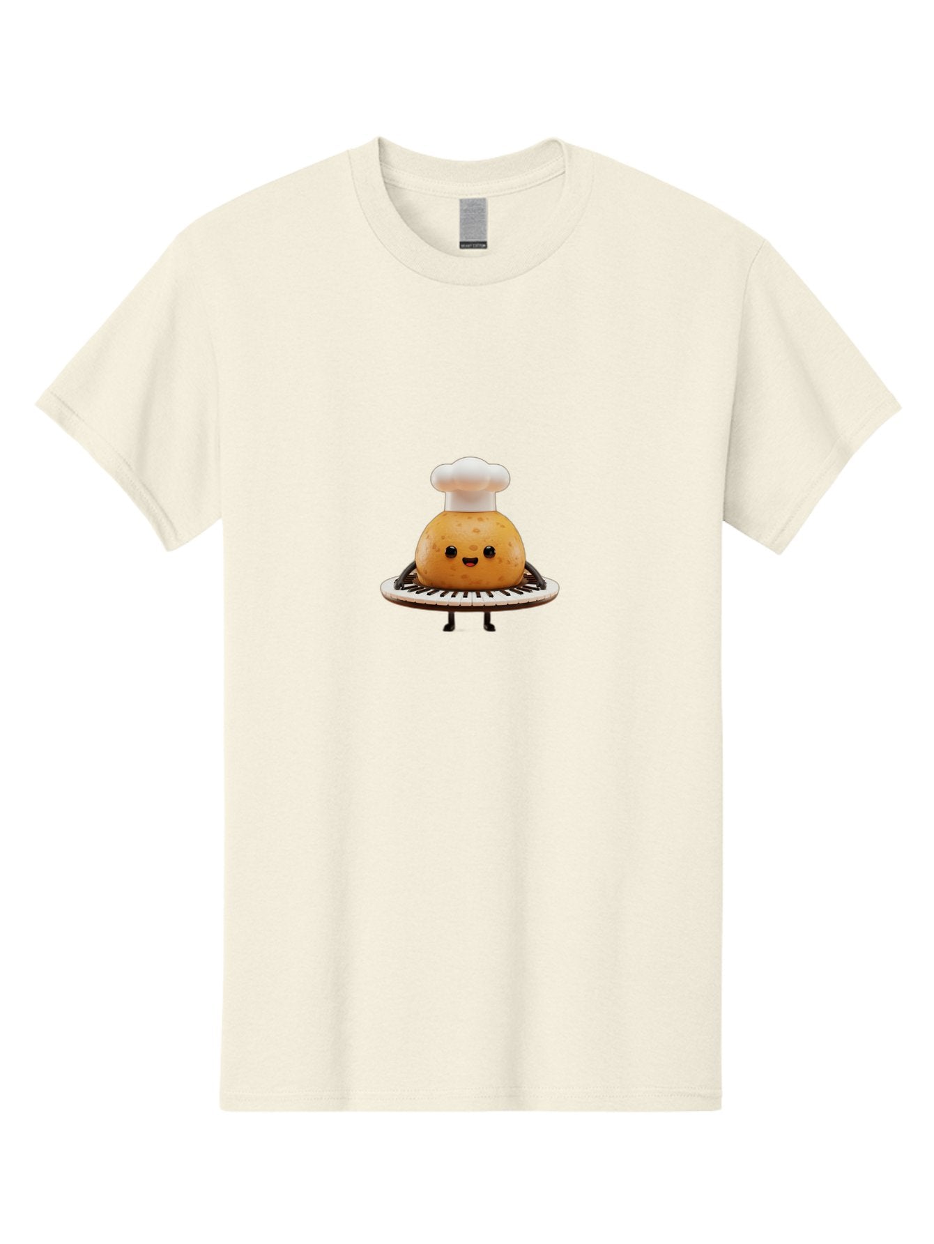 Potato-Chef Men'S Graphic Tee, 100% Cotton, Comfortable Casual Summer Wear, Machine Washable, Potato Character, Chef Hat, Kitchen Appliance, Playful Illustration, Cartoon Food, Cooking Theme, Whimsical Design, Funny Kitchen, Digital Art Bab215 8