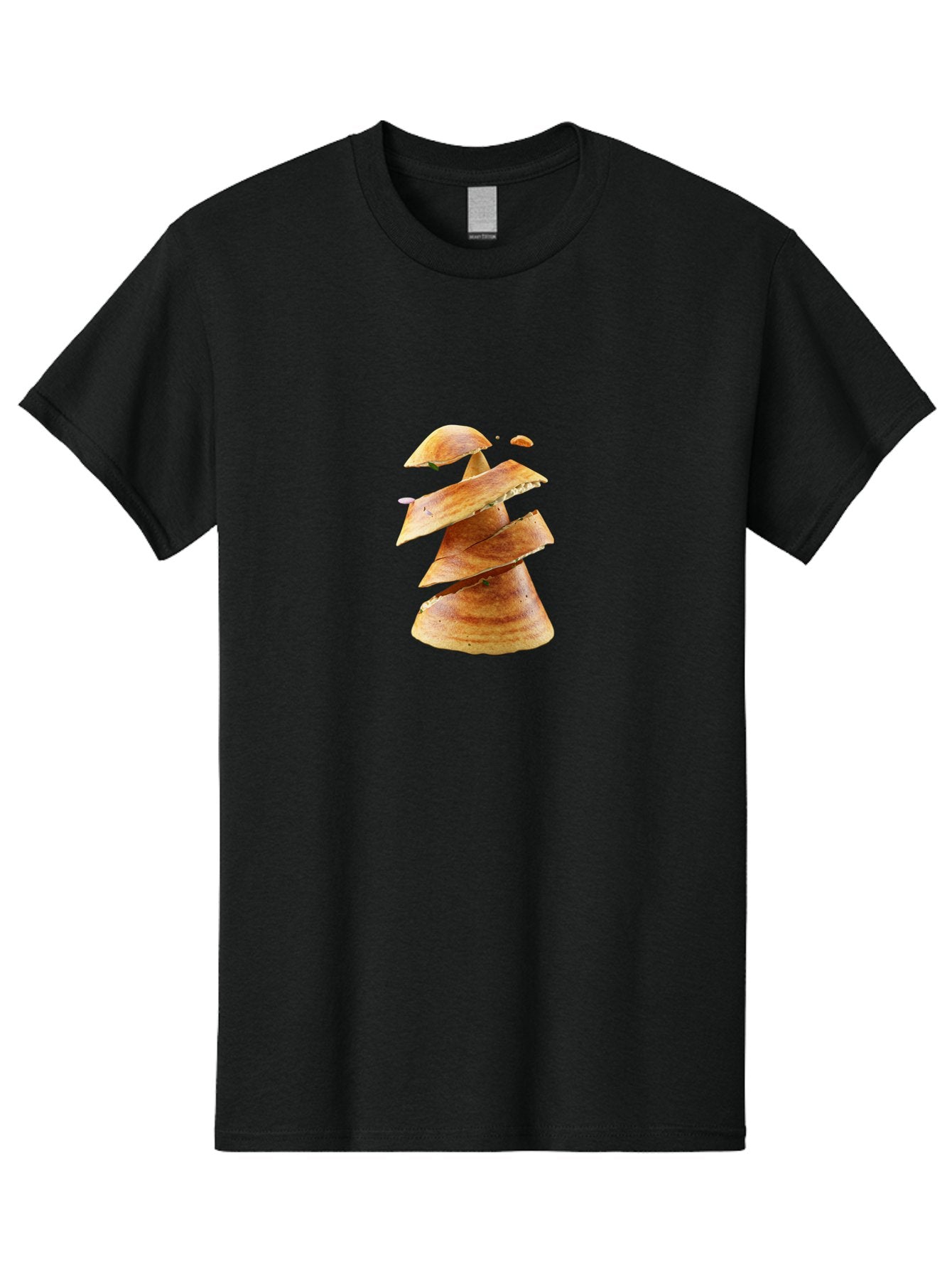 Potato-Chips-Tree Men'S Graphic Tee, 100% Cotton, Comfortable Casual Summer Wear, Machine Washable, Potato Chips Forming A Christmas Tree, Crispy Snack, Savory Delight, Crunchy Texture, Stack Of Chips, Festive Snack, Food Art, Bab216 11
