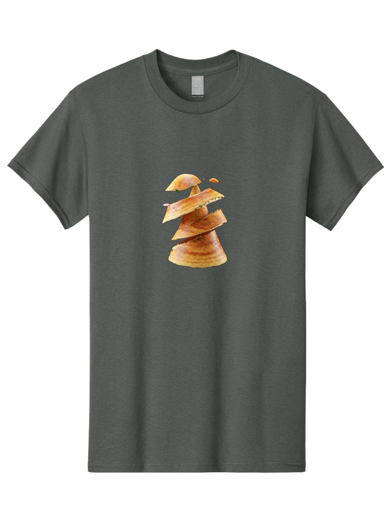 Potato-Chips-Tree Men'S Graphic Tee, 100% Cotton, Comfortable Casual Summer Wear, Machine Washable, Potato Chips Forming A Christmas Tree, Crispy Snack, Savory Delight, Crunchy Texture, Stack Of Chips, Festive Snack, Food Art, Bab216 5