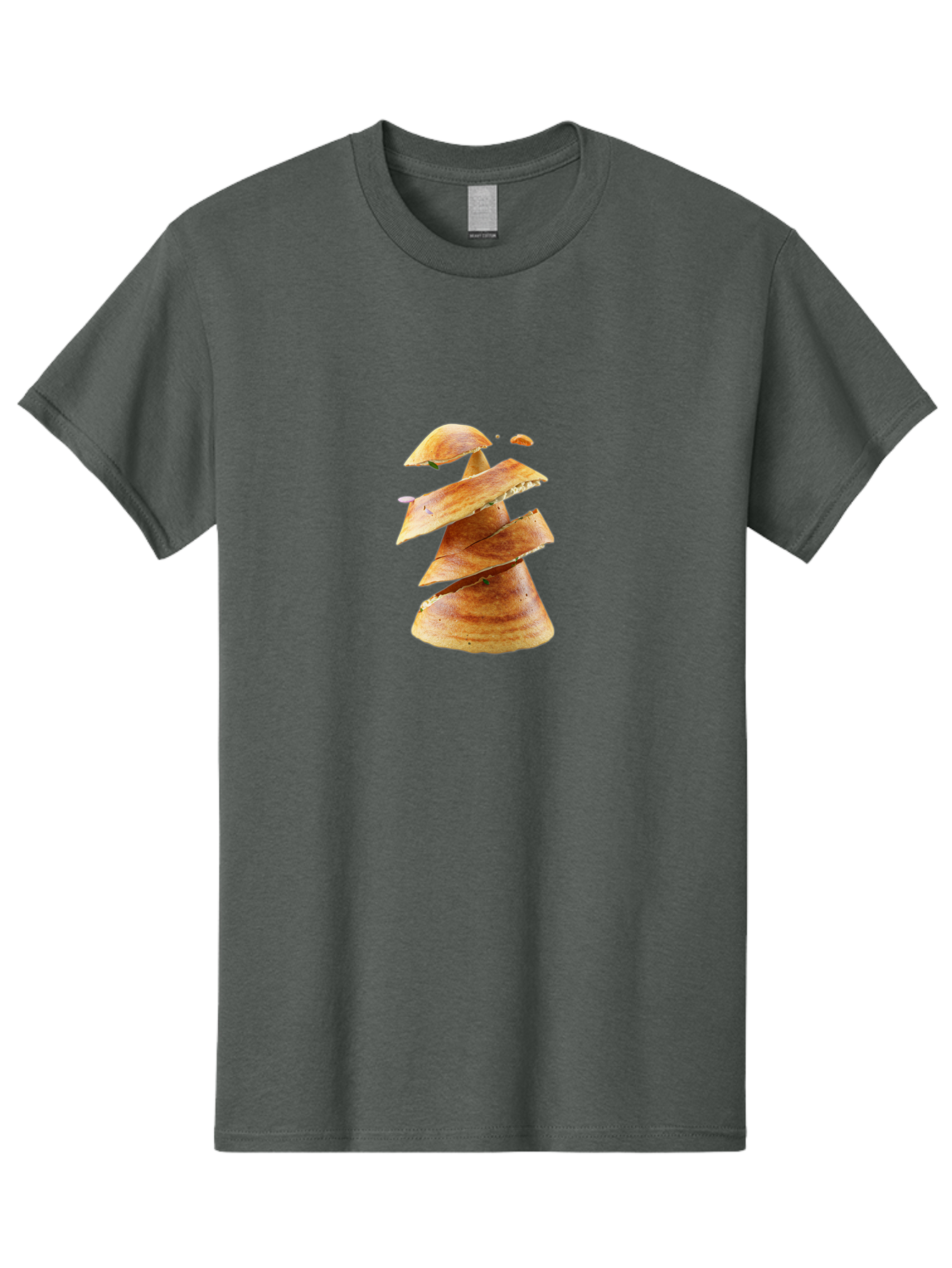 Potato-Chips-Tree Men'S Graphic Tee, 100% Cotton, Comfortable Casual Summer Wear, Machine Washable, Potato Chips Forming A Christmas Tree, Crispy Snack, Savory Delight, Crunchy Texture, Stack Of Chips, Festive Snack, Food Art, Bab216 15