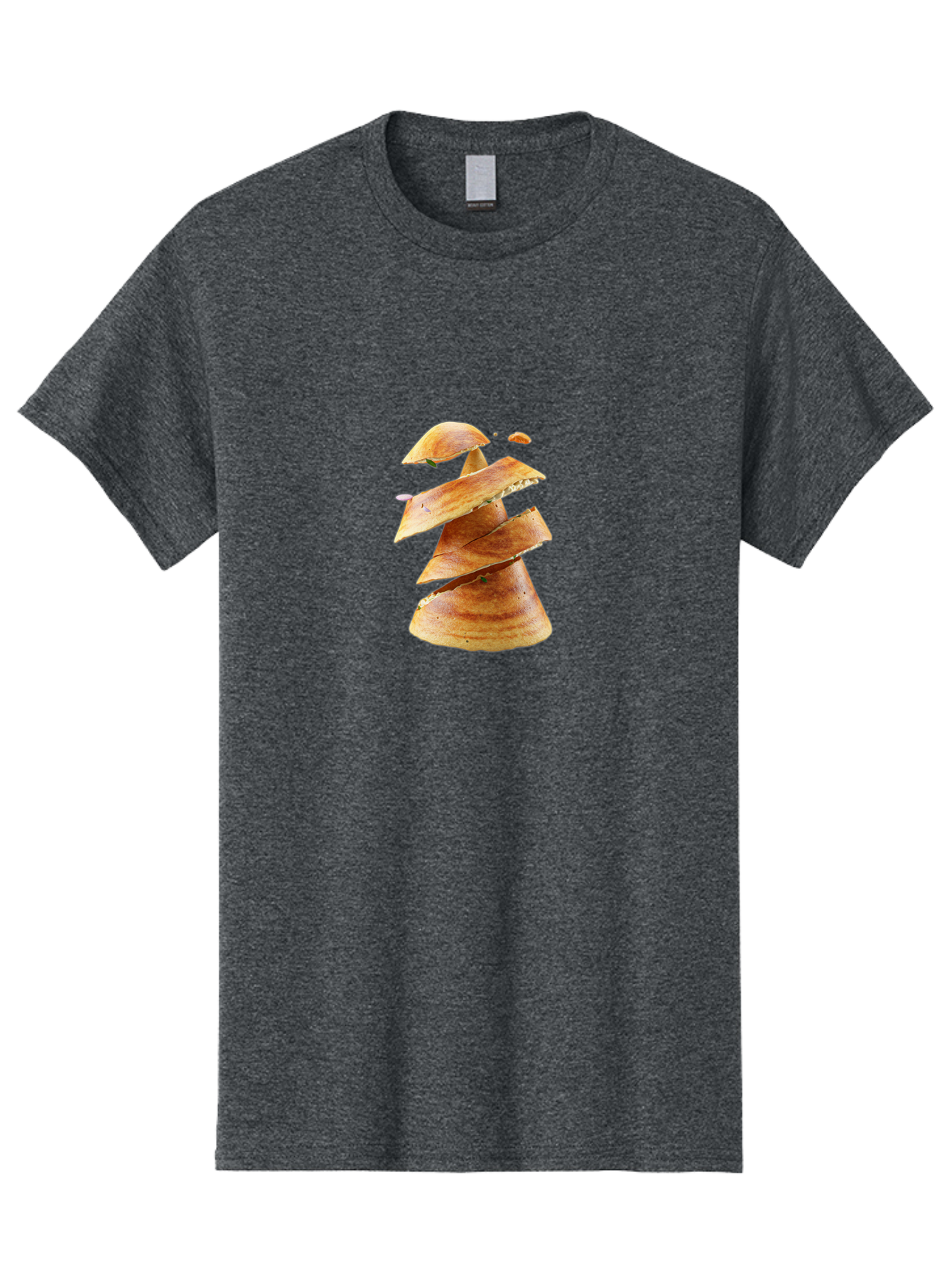Potato-Chips-Tree Men'S Graphic Tee, 100% Cotton, Comfortable Casual Summer Wear, Machine Washable, Potato Chips Forming A Christmas Tree, Crispy Snack, Savory Delight, Crunchy Texture, Stack Of Chips, Festive Snack, Food Art, Bab216 11
