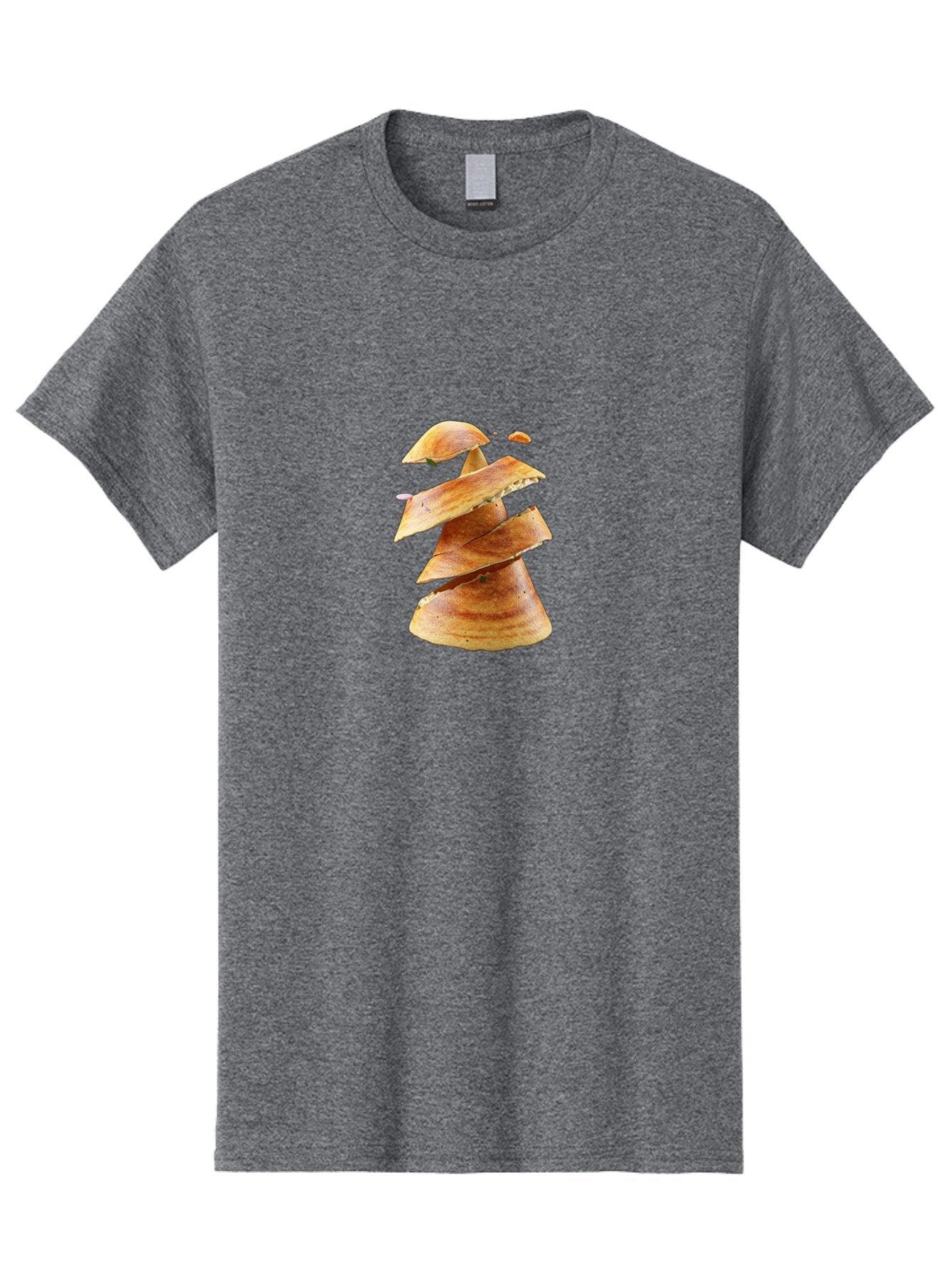 Potato-Chips-Tree Men'S Graphic Tee, 100% Cotton, Comfortable Casual Summer Wear, Machine Washable, Potato Chips Forming A Christmas Tree, Crispy Snack, Savory Delight, Crunchy Texture, Stack Of Chips, Festive Snack, Food Art, Bab216 13
