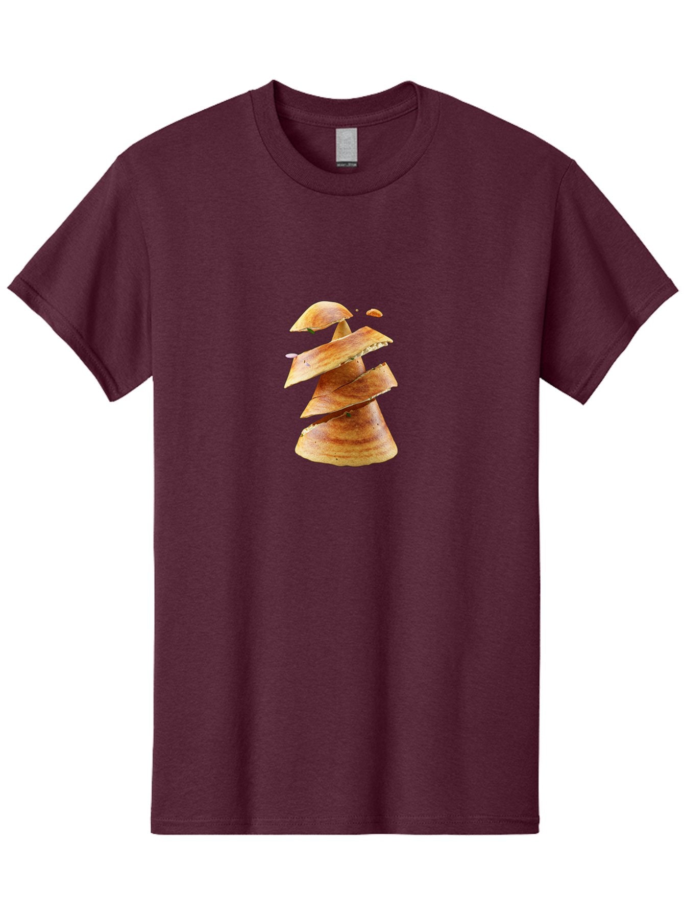 Potato-Chips-Tree Men'S Graphic Tee, 100% Cotton, Comfortable Casual Summer Wear, Machine Washable, Potato Chips Forming A Christmas Tree, Crispy Snack, Savory Delight, Crunchy Texture, Stack Of Chips, Festive Snack, Food Art, Bab216 10
