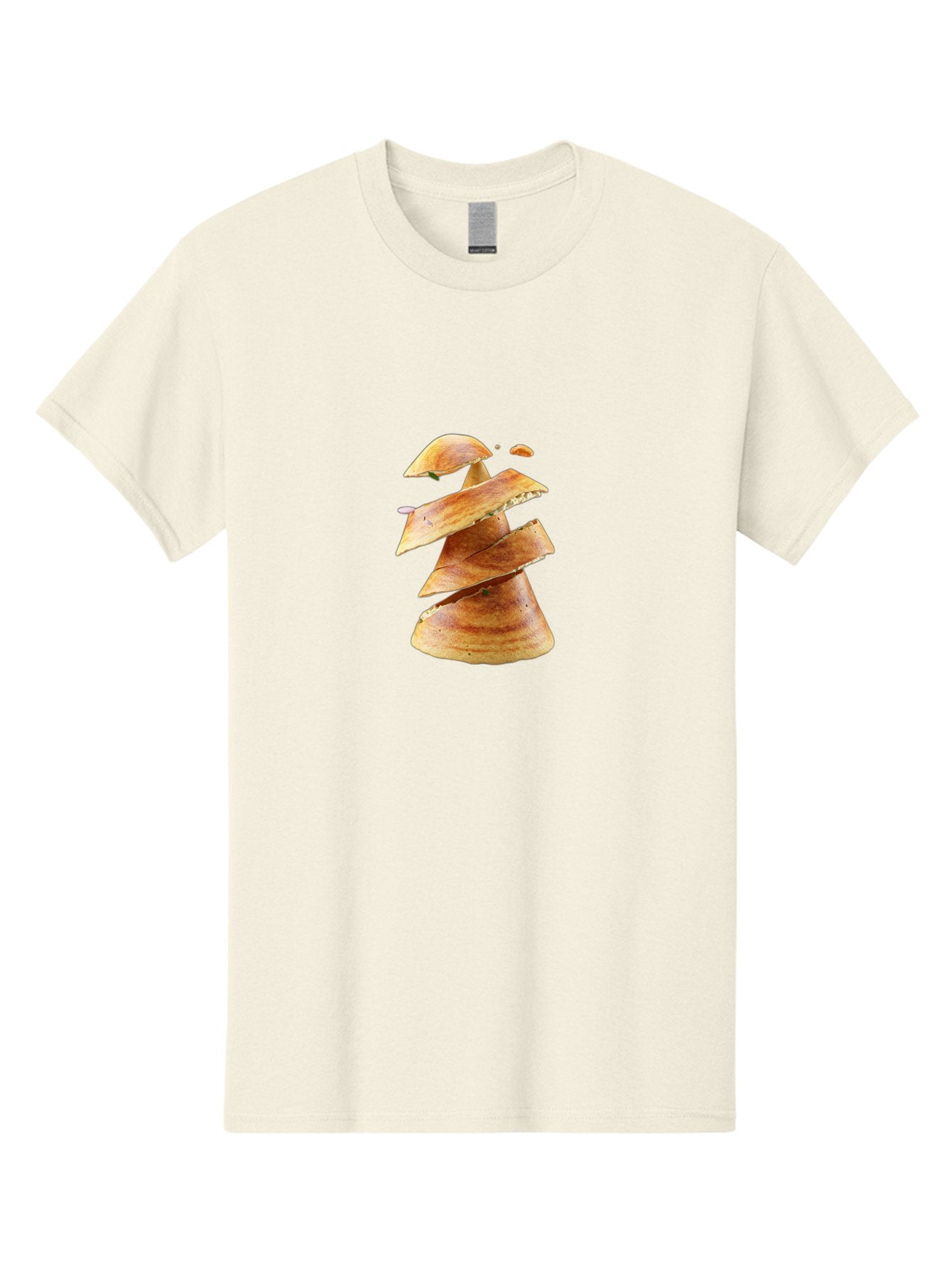 Potato-Chips-Tree Men'S Graphic Tee, 100% Cotton, Comfortable Casual Summer Wear, Machine Washable, Potato Chips Forming A Christmas Tree, Crispy Snack, Savory Delight, Crunchy Texture, Stack Of Chips, Festive Snack, Food Art, Bab216