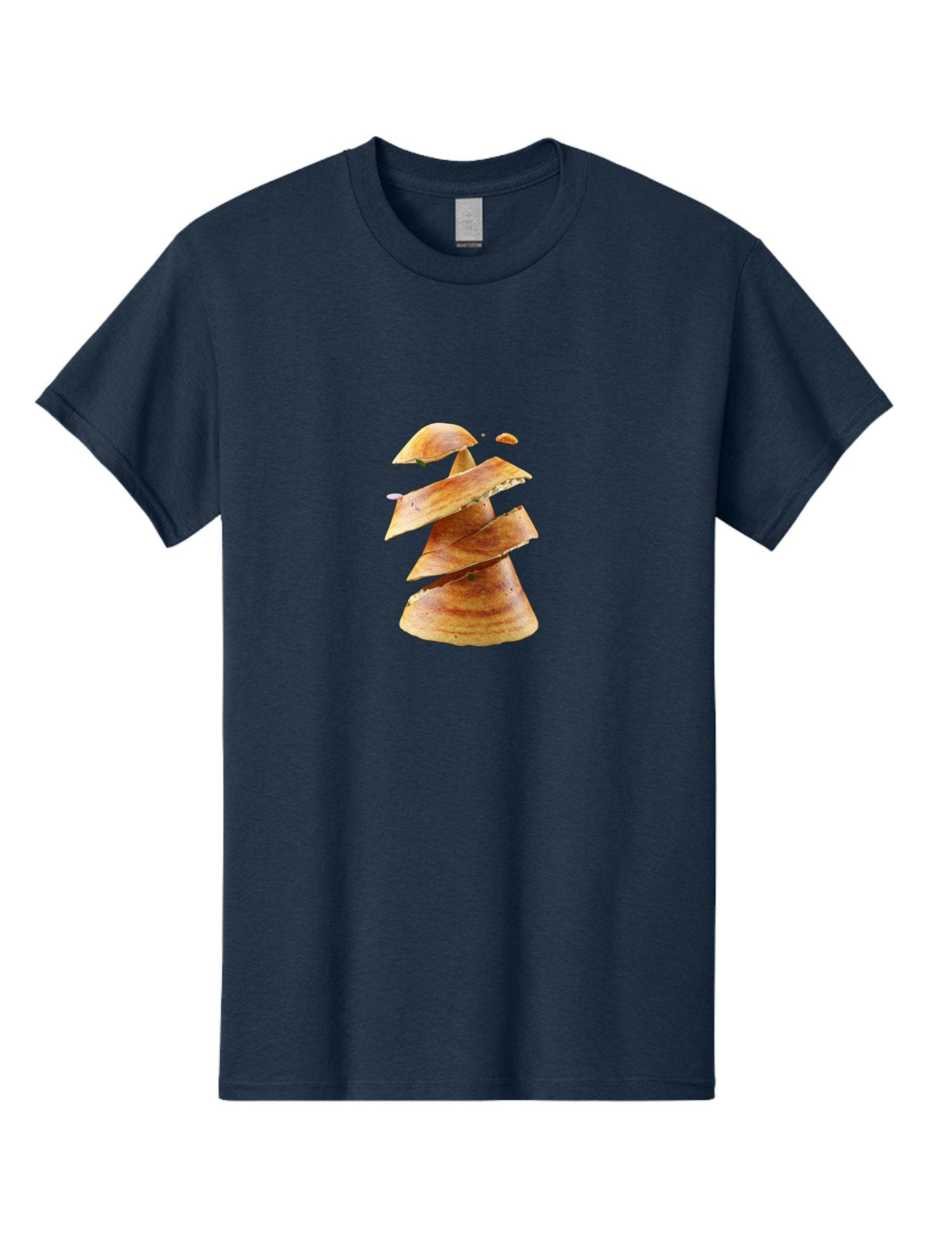 Potato-Chips-Tree Men'S Graphic Tee, 100% Cotton, Comfortable Casual Summer Wear, Machine Washable, Potato Chips Forming A Christmas Tree, Crispy Snack, Savory Delight, Crunchy Texture, Stack Of Chips, Festive Snack, Food Art, Bab216 12