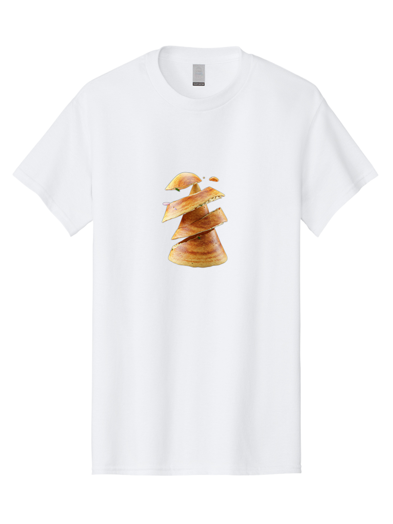 Potato-Chips-Tree Men'S Graphic Tee, 100% Cotton, Comfortable Casual Summer Wear, Machine Washable, Potato Chips Forming A Christmas Tree, Crispy Snack, Savory Delight, Crunchy Texture, Stack Of Chips, Festive Snack, Food Art, Bab216 17
