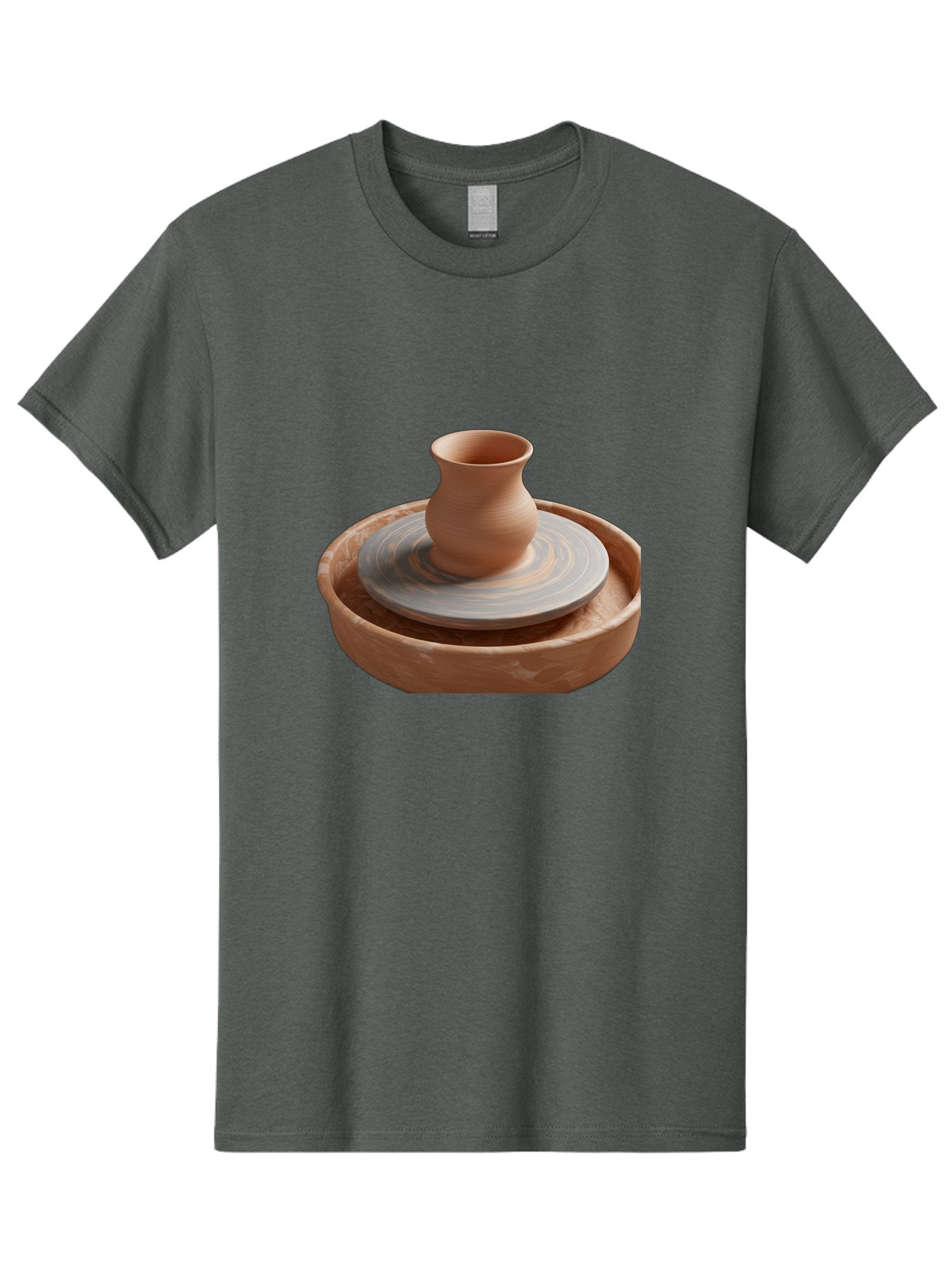 Potter-S-Wheel-5 Men'S Graphic Tee, 100% Cotton, Comfortable Casual Summer Wear, Machine Washable, Potter'S Wheel, Clay Pot, Pottery Making, Ceramics, Handmade, Artisanal, Creative Process, Craft, Pottery Wheel, Clay Vessel Bab236 11