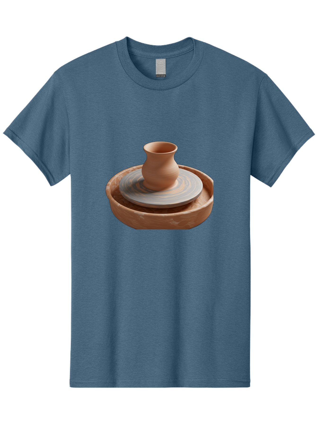 Potter-S-Wheel-5 Men'S Graphic Tee, 100% Cotton, Comfortable Casual Summer Wear, Machine Washable, Potter'S Wheel, Clay Pot, Pottery Making, Ceramics, Handmade, Artisanal, Creative Process, Craft, Pottery Wheel, Clay Vessel Bab236 13