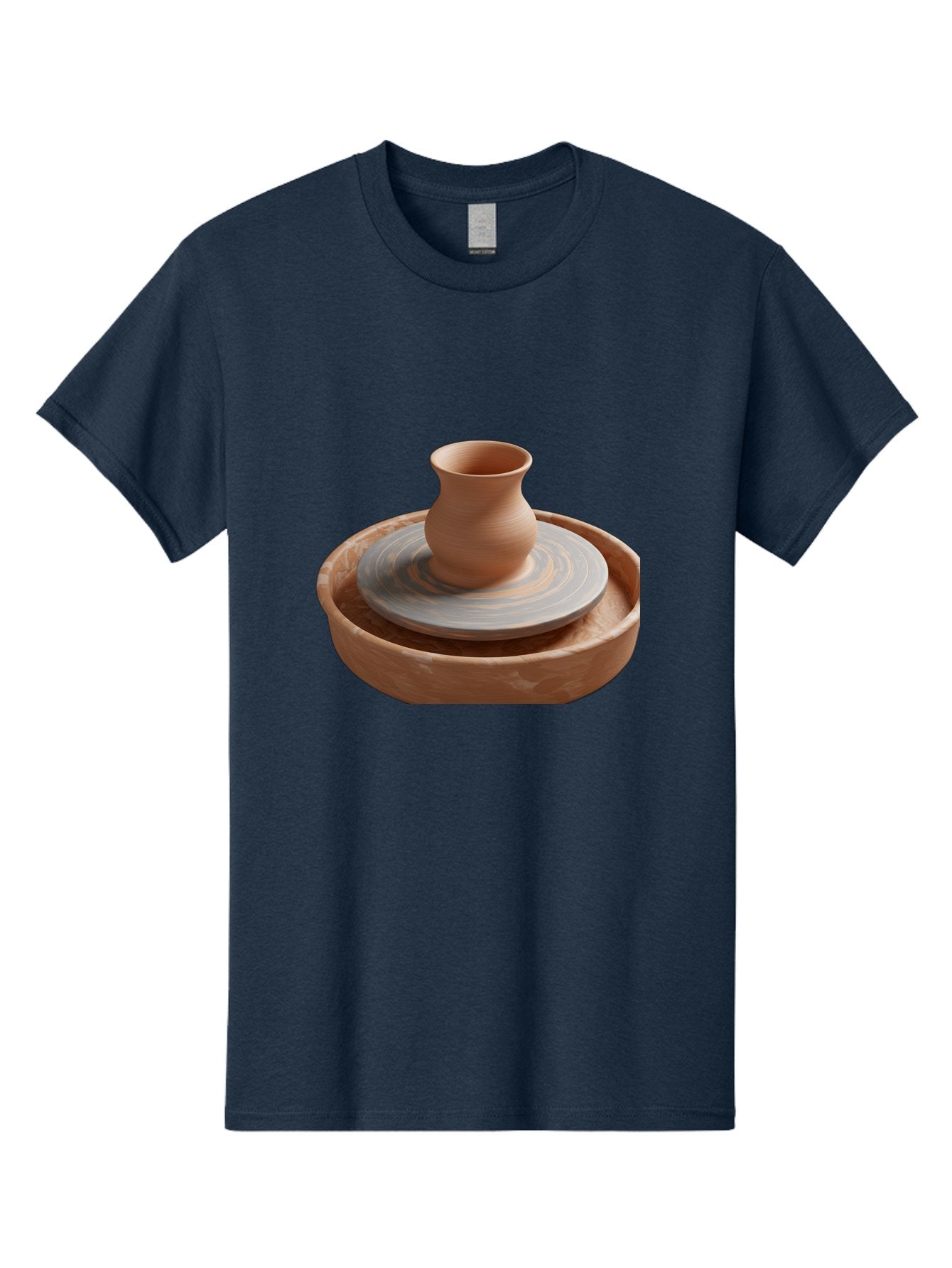 Potter-S-Wheel-5 Men'S Graphic Tee, 100% Cotton, Comfortable Casual Summer Wear, Machine Washable, Potter'S Wheel, Clay Pot, Pottery Making, Ceramics, Handmade, Artisanal, Creative Process, Craft, Pottery Wheel, Clay Vessel Bab236 15