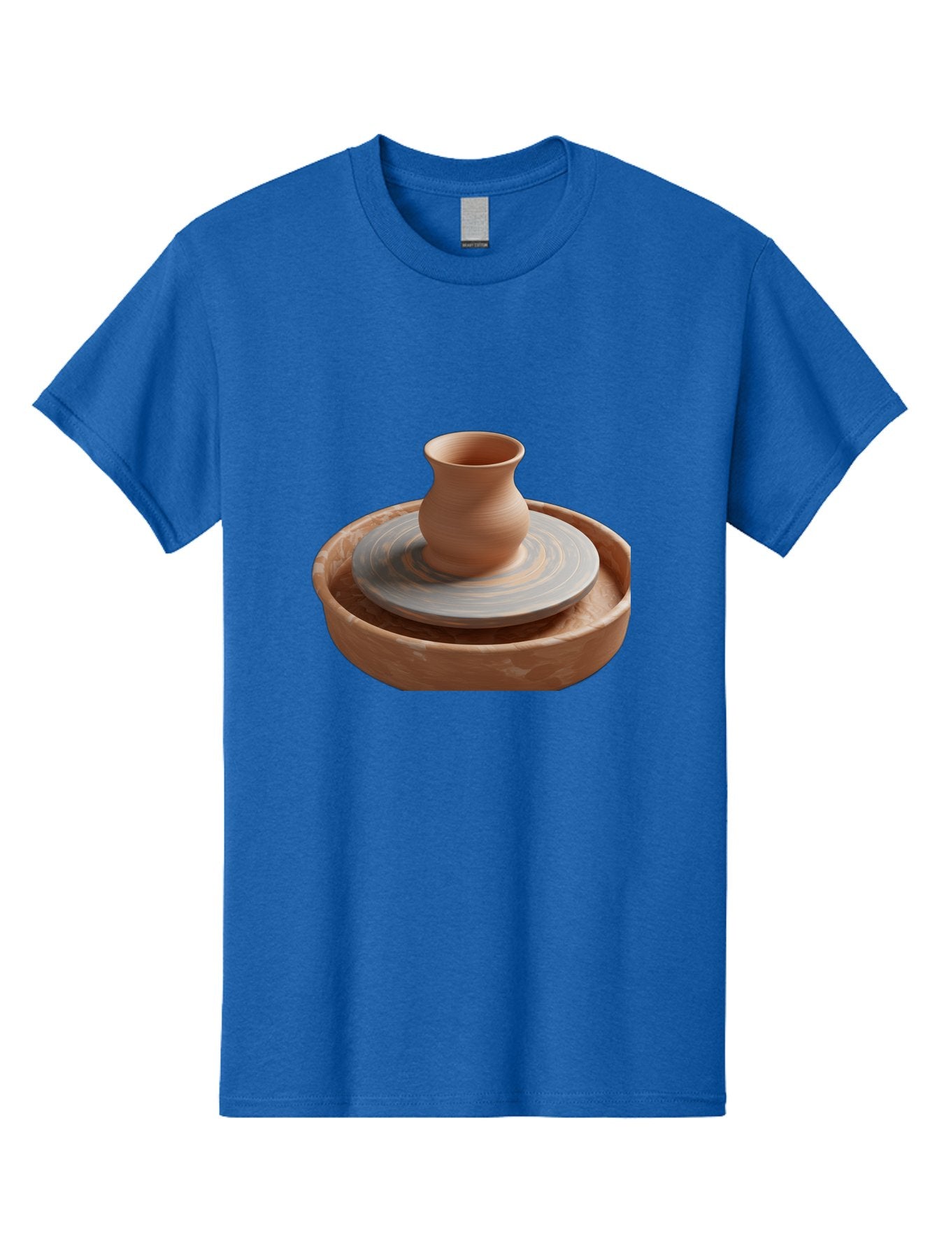 Potter-S-Wheel-5 Men'S Graphic Tee, 100% Cotton, Comfortable Casual Summer Wear, Machine Washable, Potter'S Wheel, Clay Pot, Pottery Making, Ceramics, Handmade, Artisanal, Creative Process, Craft, Pottery Wheel, Clay Vessel Bab236 3