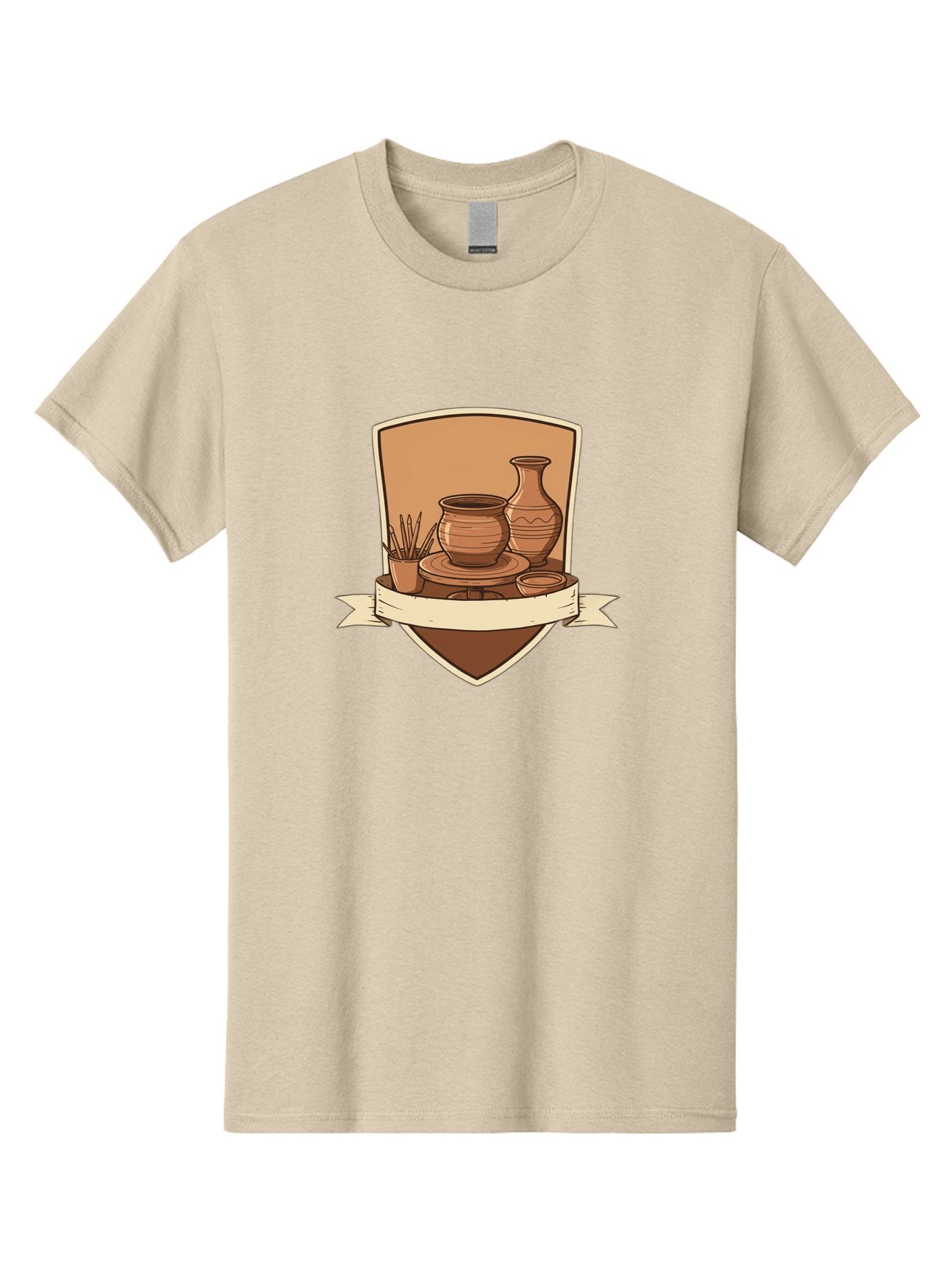 Pottery-1 Men'S Graphic Tee, 100% Cotton, Comfortable Casual Summer Wear, Machine Washable, Pottery, Ceramics, Clay, Handmade, Pottery Wheel, Vase, Pot, Artisanal, Craftsmanship, Earthy Tones, Decorative Art, Creative Expression Bab242 11