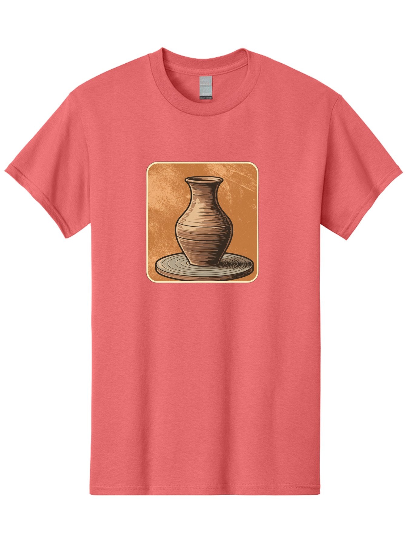 Pottery-Vase Men'S Graphic Tee, 100% Cotton, Comfortable Casual Summer Wear, Machine Washable, Pottery Wheel, Clay Vase, Handmade Ceramics, Artisanal Craftsmanship, Traditional Pottery, Earthenware, Terracotta, Pottery Making, Clay Modeling, Bab246 7