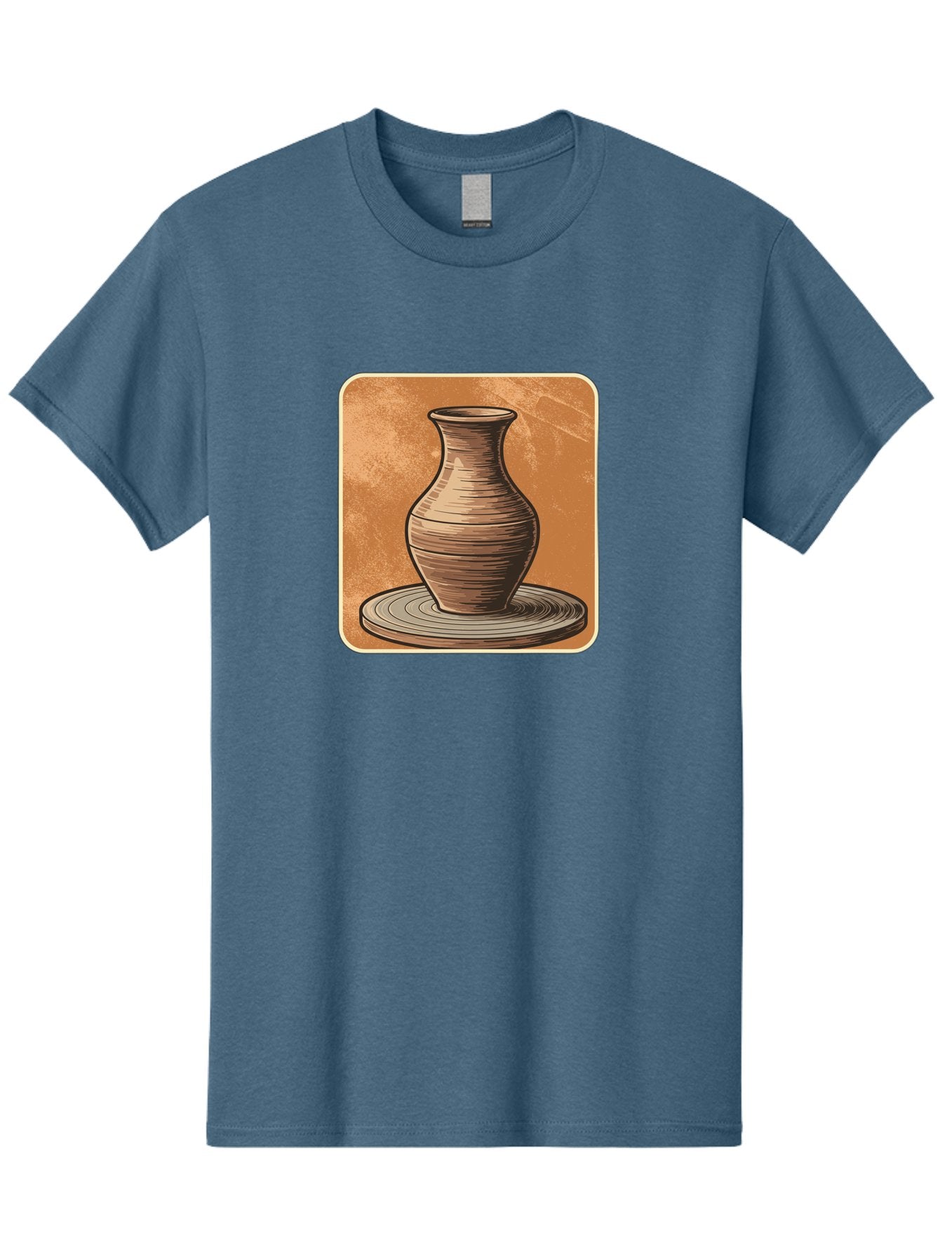 Pottery-Vase Men'S Graphic Tee, 100% Cotton, Comfortable Casual Summer Wear, Machine Washable, Pottery Wheel, Clay Vase, Handmade Ceramics, Artisanal Craftsmanship, Traditional Pottery, Earthenware, Terracotta, Pottery Making, Clay Modeling, Bab246 3