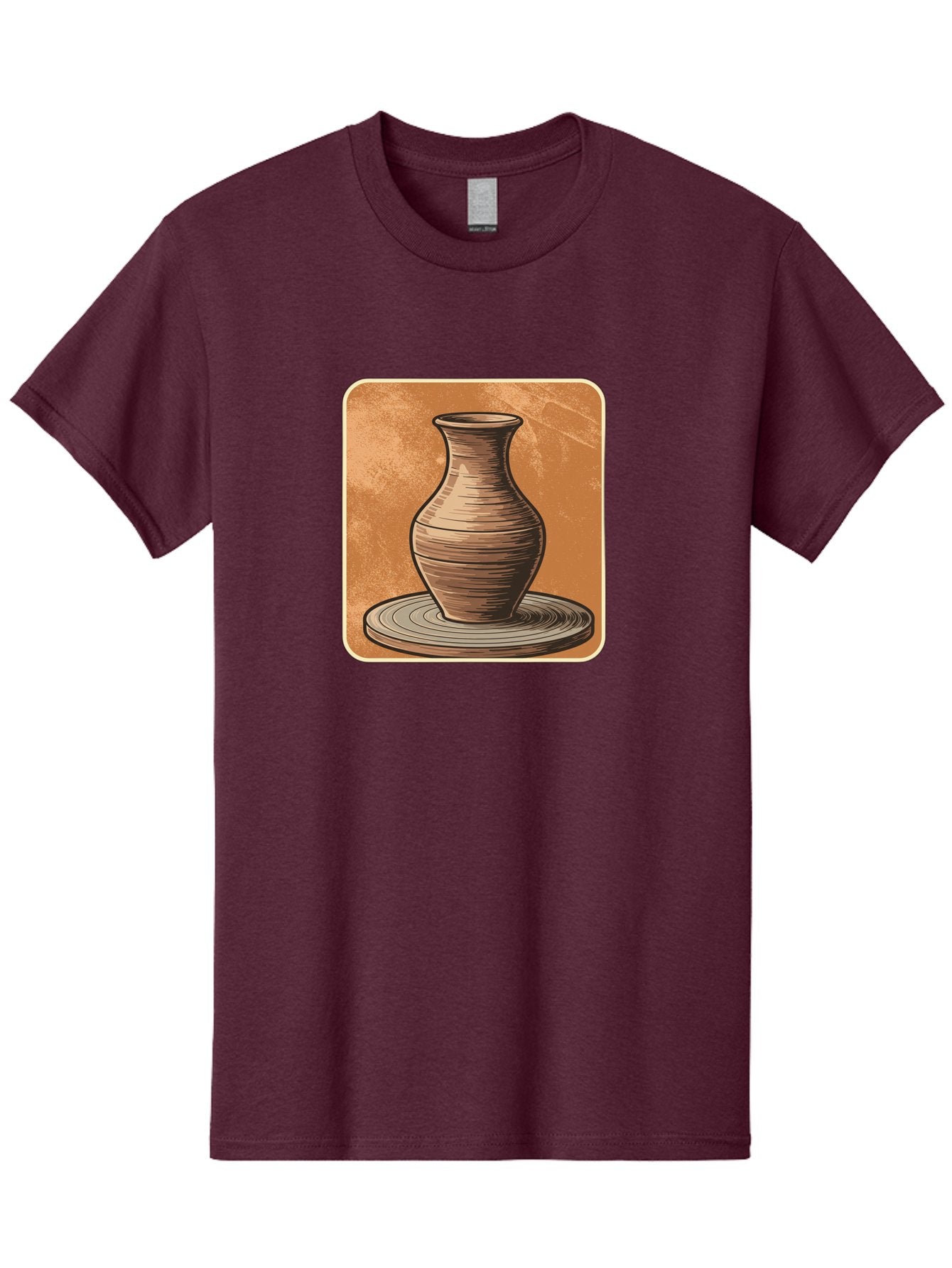 Pottery-Vase Men'S Graphic Tee, 100% Cotton, Comfortable Casual Summer Wear, Machine Washable, Pottery Wheel, Clay Vase, Handmade Ceramics, Artisanal Craftsmanship, Traditional Pottery, Earthenware, Terracotta, Pottery Making, Clay Modeling, Bab246 9