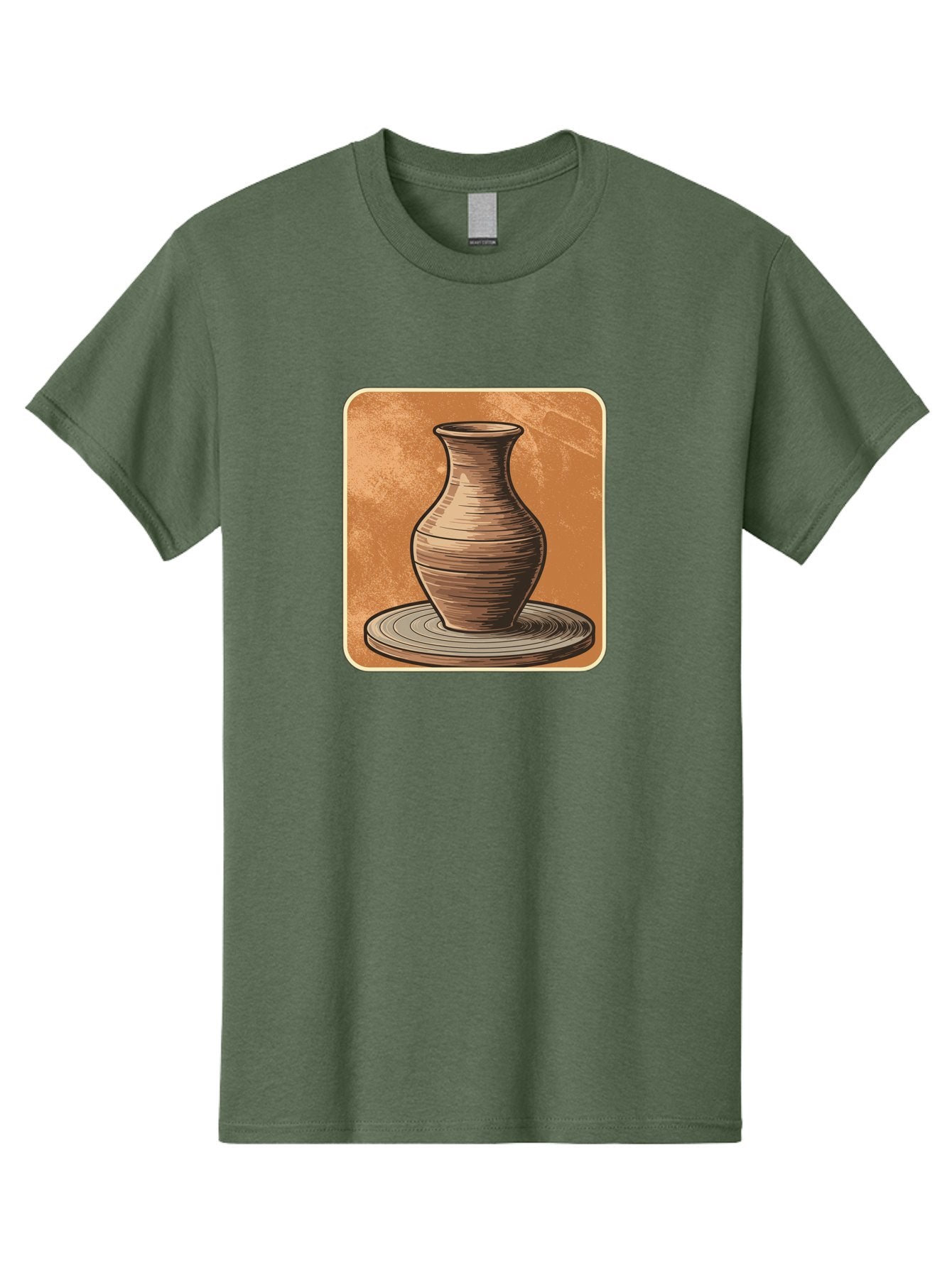 Pottery-Vase Men'S Graphic Tee, 100% Cotton, Comfortable Casual Summer Wear, Machine Washable, Pottery Wheel, Clay Vase, Handmade Ceramics, Artisanal Craftsmanship, Traditional Pottery, Earthenware, Terracotta, Pottery Making, Clay Modeling, Bab246 6