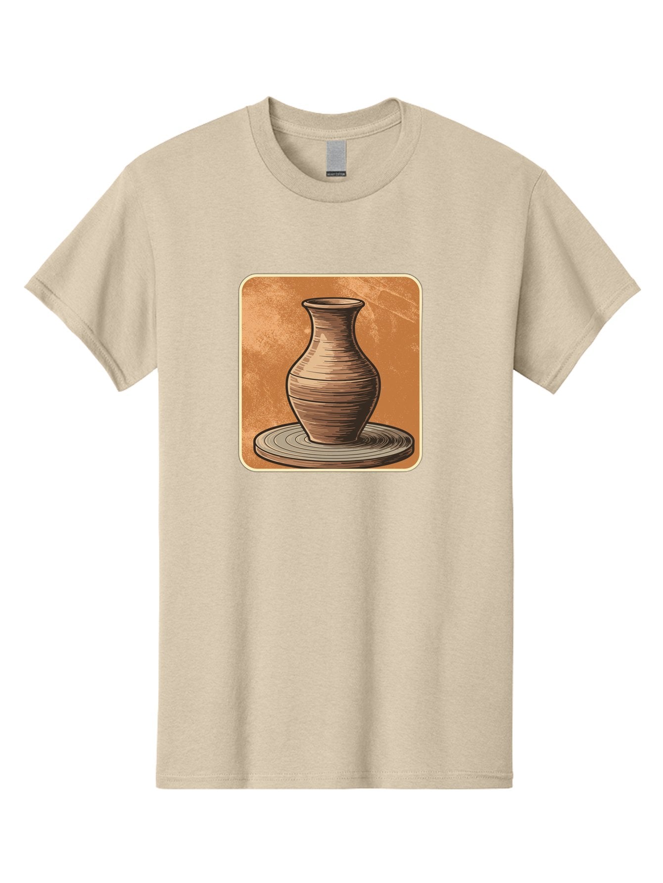 Pottery-Vase Men'S Graphic Tee, 100% Cotton, Comfortable Casual Summer Wear, Machine Washable, Pottery Wheel, Clay Vase, Handmade Ceramics, Artisanal Craftsmanship, Traditional Pottery, Earthenware, Terracotta, Pottery Making, Clay Modeling, Bab246 4