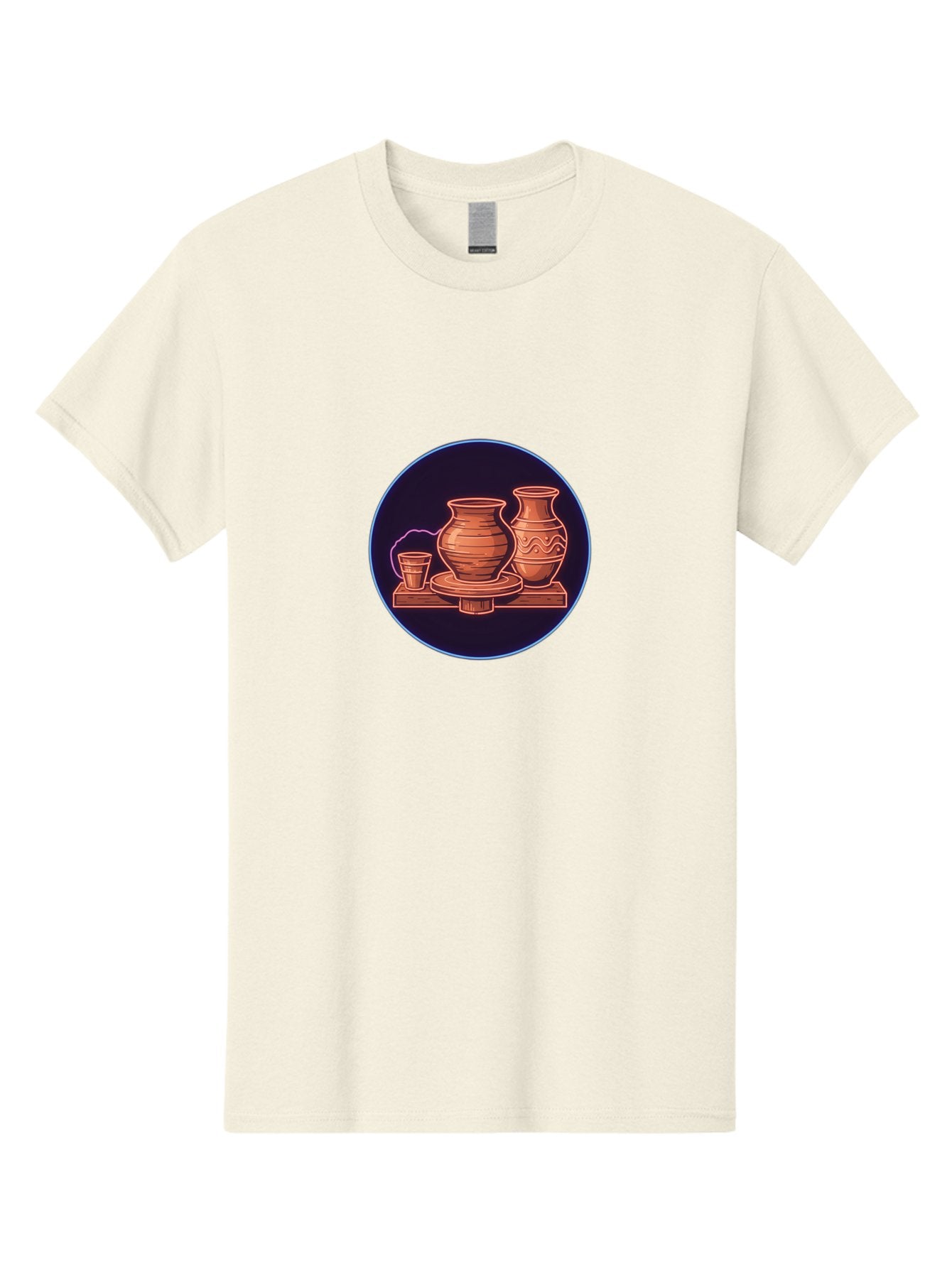 Pottery-Vases Men'S Graphic Tee, 100% Cotton, Comfortable Casual Summer Wear, Machine Washable, Clay Pots, Pottery, Ceramic Vases, Handcrafted Ceramics, Traditional Craftsmanship, Earthy Tones, Pottery Wheel, Rustic Charm, Cultural Heritage Bab248