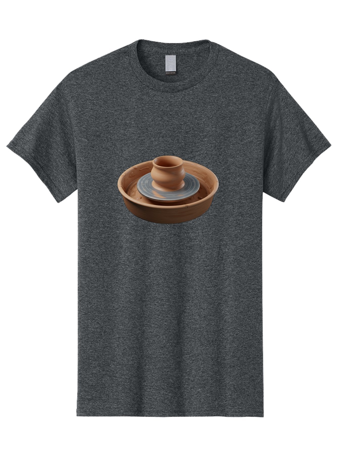Pottery-Wheel-3 Men'S Graphic Tee, 100% Cotton, Comfortable Casual Summer Wear, Machine Washable, Pottery Wheel, Clay Pot, Ceramics, Pottery Making, Handmade Crafts, Artisanal Pottery, Clay Spinning, Creative Process, Artisan Work Bab251 5