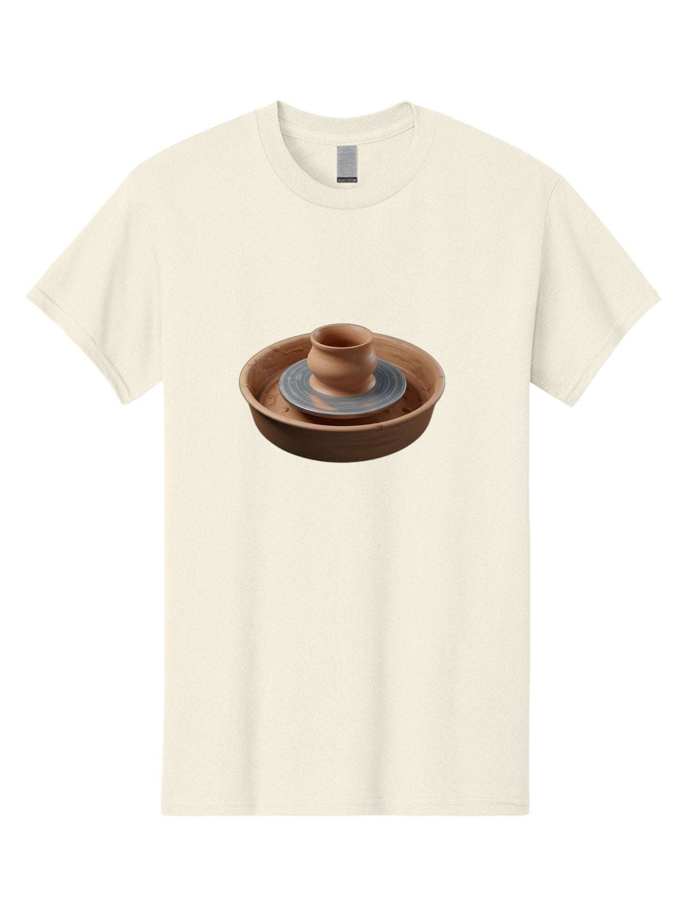 Pottery-Wheel-3 Men'S Graphic Tee, 100% Cotton, Comfortable Casual Summer Wear, Machine Washable, Pottery Wheel, Clay Pot, Ceramics, Pottery Making, Handmade Crafts, Artisanal Pottery, Clay Spinning, Creative Process, Artisan Work Bab251 14