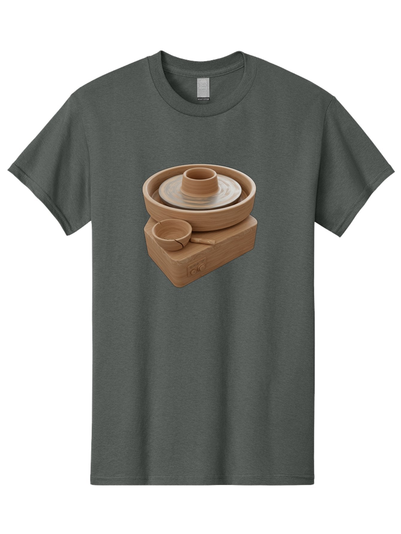 Pottery-Wheel-4 Men'S Graphic Tee, 100% Cotton, Comfortable Casual Summer Wear, Machine Washable, Potter'S Wheel, Clay Pot, Ceramics, Pottery Wheel, Handmade Crafts, Creative Art, Pottery Tools, Artisan Work, Clay Modeling, Pottery Making Bab252 10