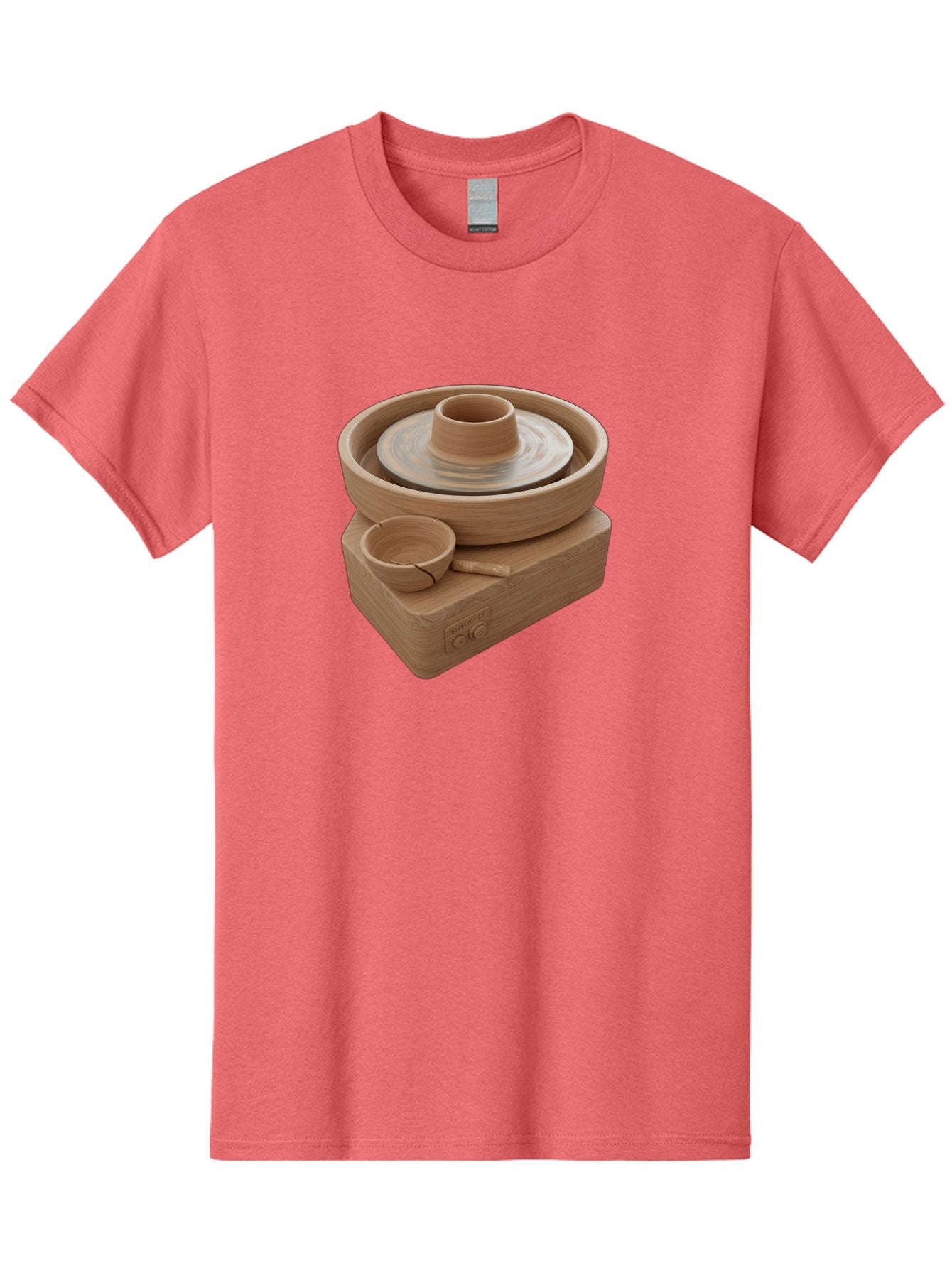 Pottery-Wheel-4 Men'S Graphic Tee, 100% Cotton, Comfortable Casual Summer Wear, Machine Washable, Potter'S Wheel, Clay Pot, Ceramics, Pottery Wheel, Handmade Crafts, Creative Art, Pottery Tools, Artisan Work, Clay Modeling, Pottery Making Bab252 3