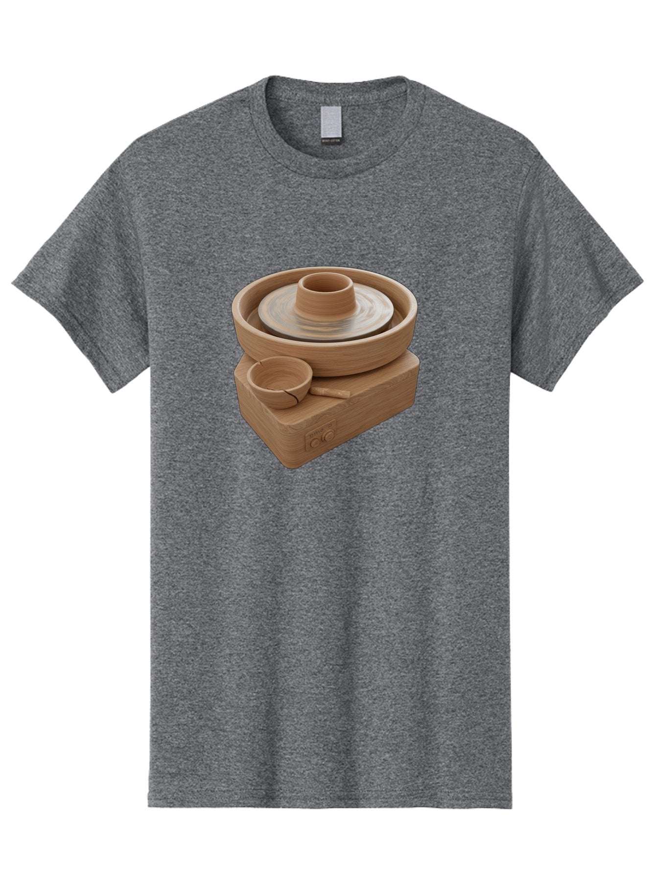 Pottery-Wheel-4 Men'S Graphic Tee, 100% Cotton, Comfortable Casual Summer Wear, Machine Washable, Potter'S Wheel, Clay Pot, Ceramics, Pottery Wheel, Handmade Crafts, Creative Art, Pottery Tools, Artisan Work, Clay Modeling, Pottery Making Bab252 13