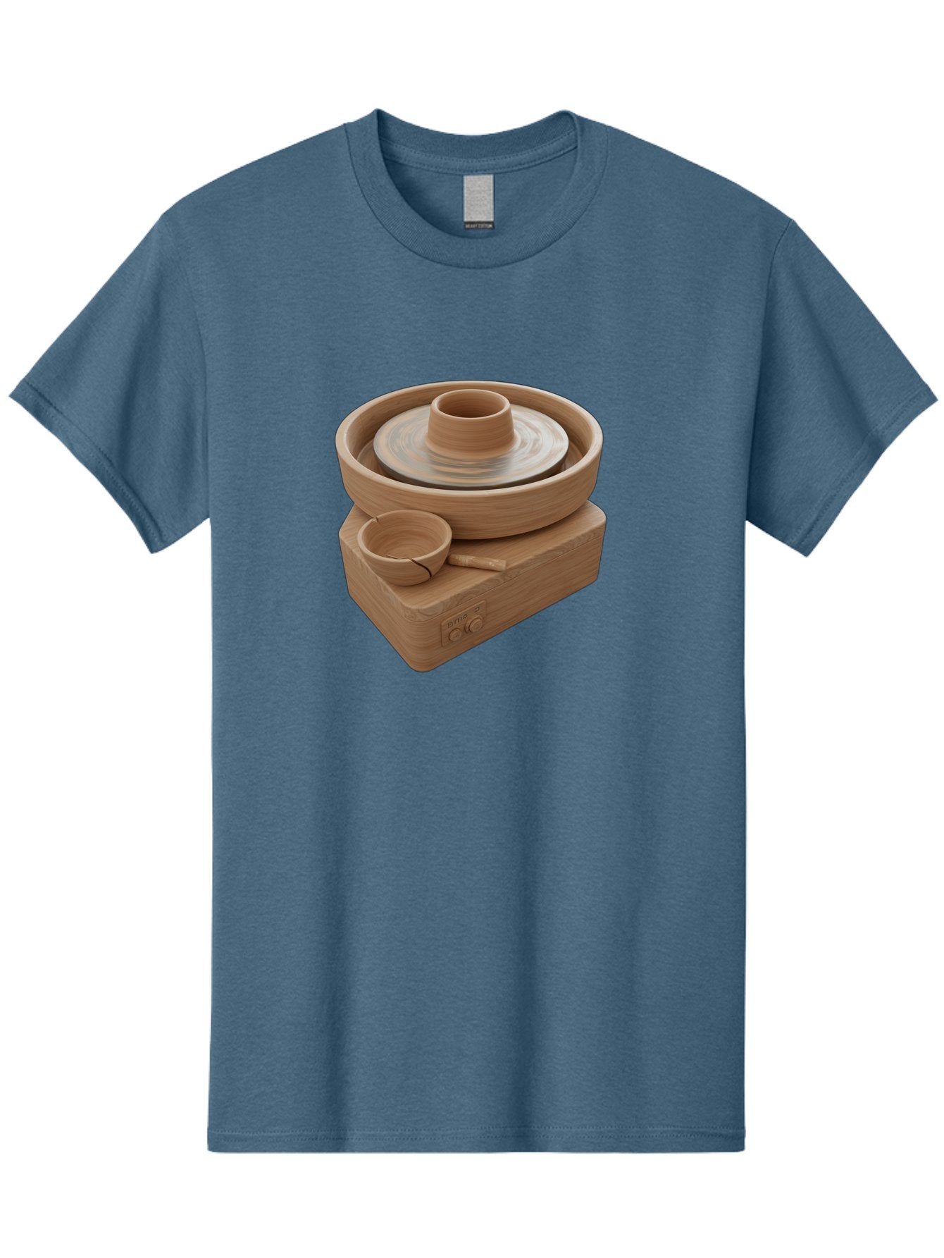 Pottery-Wheel-4 Men'S Graphic Tee, 100% Cotton, Comfortable Casual Summer Wear, Machine Washable, Potter'S Wheel, Clay Pot, Ceramics, Pottery Wheel, Handmade Crafts, Creative Art, Pottery Tools, Artisan Work, Clay Modeling, Pottery Making Bab252