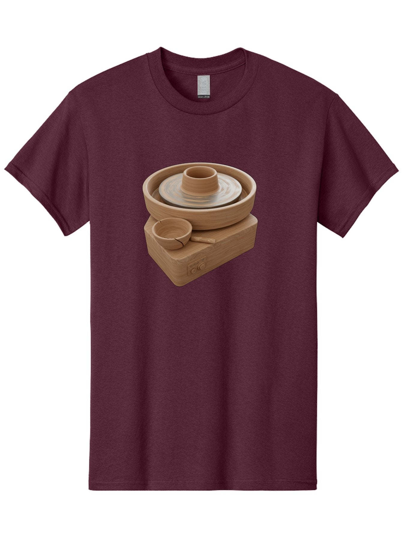 Pottery-Wheel-4 Men'S Graphic Tee, 100% Cotton, Comfortable Casual Summer Wear, Machine Washable, Potter'S Wheel, Clay Pot, Ceramics, Pottery Wheel, Handmade Crafts, Creative Art, Pottery Tools, Artisan Work, Clay Modeling, Pottery Making Bab252 9