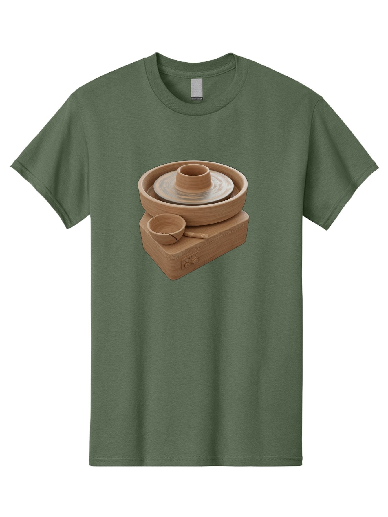 Pottery-Wheel-4 Men'S Graphic Tee, 100% Cotton, Comfortable Casual Summer Wear, Machine Washable, Potter'S Wheel, Clay Pot, Ceramics, Pottery Wheel, Handmade Crafts, Creative Art, Pottery Tools, Artisan Work, Clay Modeling, Pottery Making Bab252 6