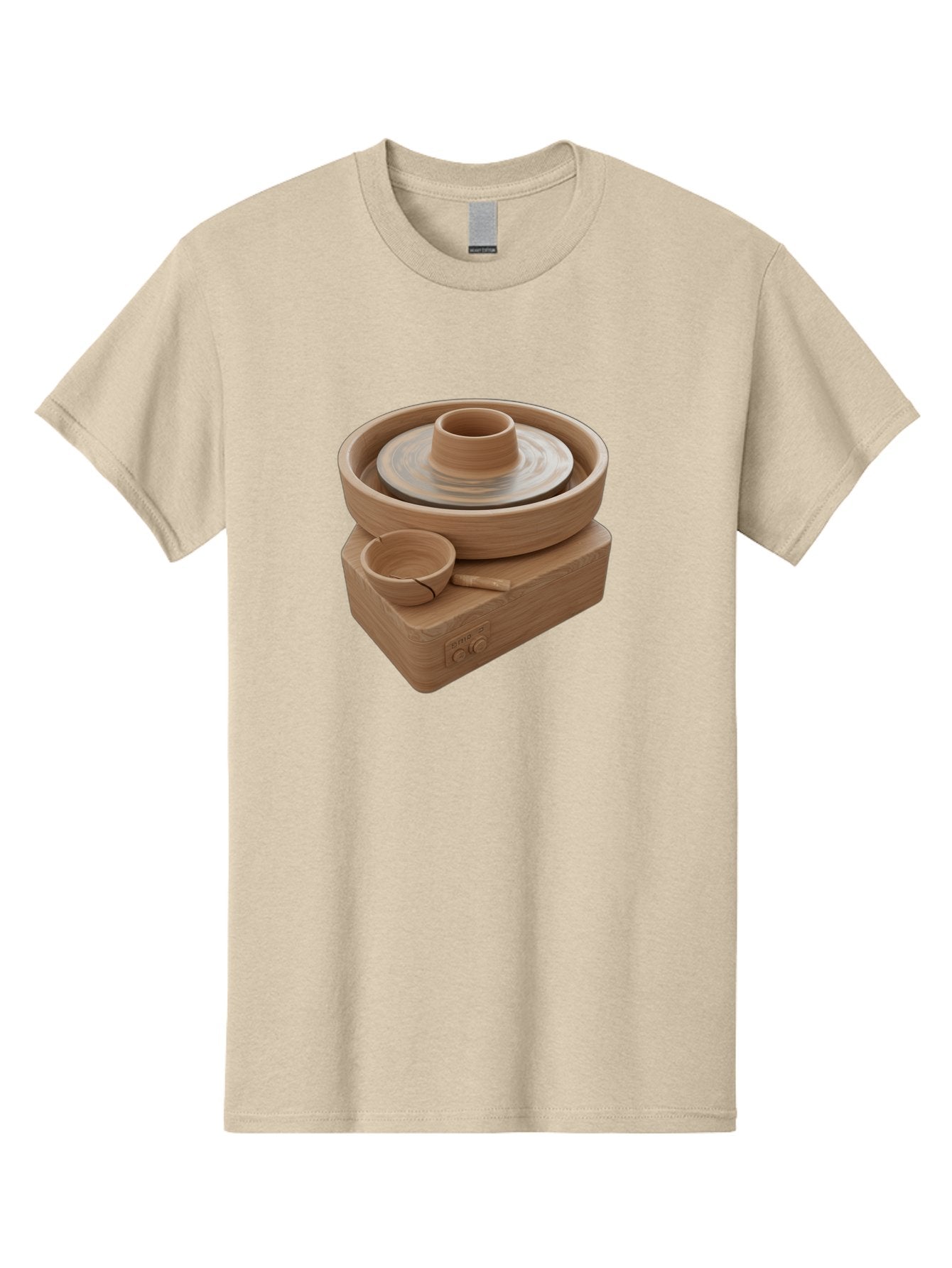 Pottery-Wheel-4 Men'S Graphic Tee, 100% Cotton, Comfortable Casual Summer Wear, Machine Washable, Potter'S Wheel, Clay Pot, Ceramics, Pottery Wheel, Handmade Crafts, Creative Art, Pottery Tools, Artisan Work, Clay Modeling, Pottery Making Bab252 15