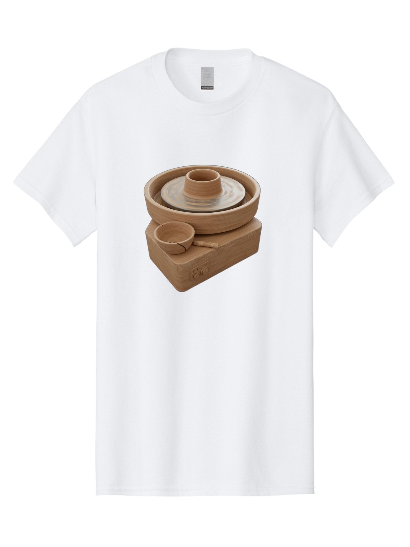 Pottery-Wheel-4 Men'S Graphic Tee, 100% Cotton, Comfortable Casual Summer Wear, Machine Washable, Potter'S Wheel, Clay Pot, Ceramics, Pottery Wheel, Handmade Crafts, Creative Art, Pottery Tools, Artisan Work, Clay Modeling, Pottery Making Bab252 7
